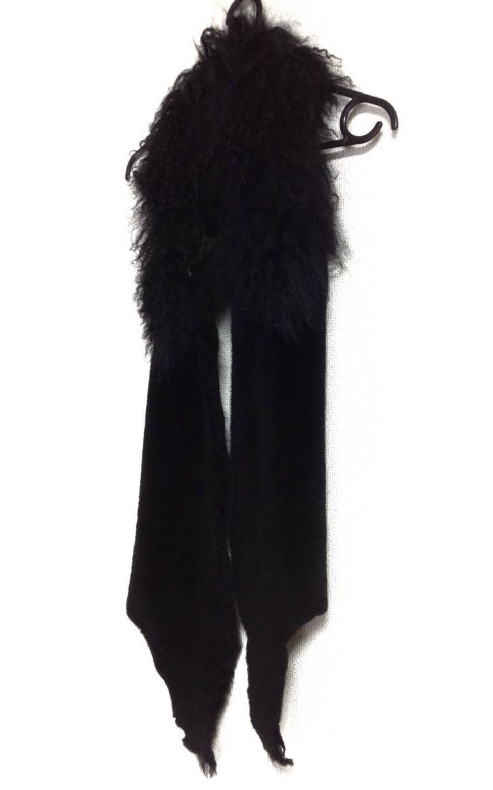 If Six Was Nine × Le Grande Bleu (L.G.B.) Black Gillet Rommy fur stole Size ONE SIZE - 2 Thumbnail