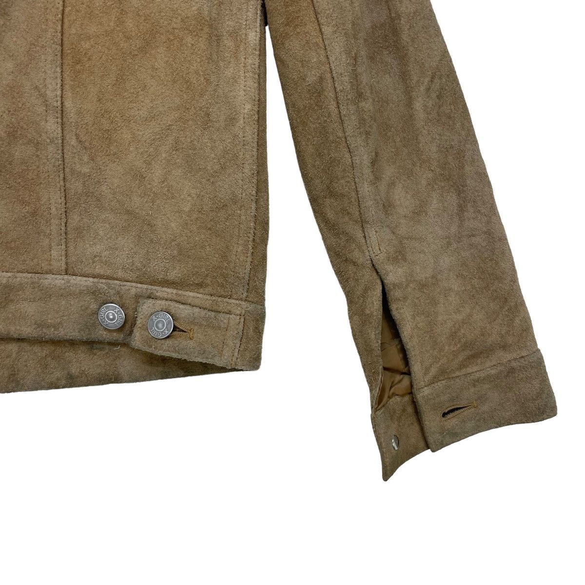 Vintage 🔥X Girl Suede Leather Jacket Size S / US 4 / IT 40 - 4 Thumbnail