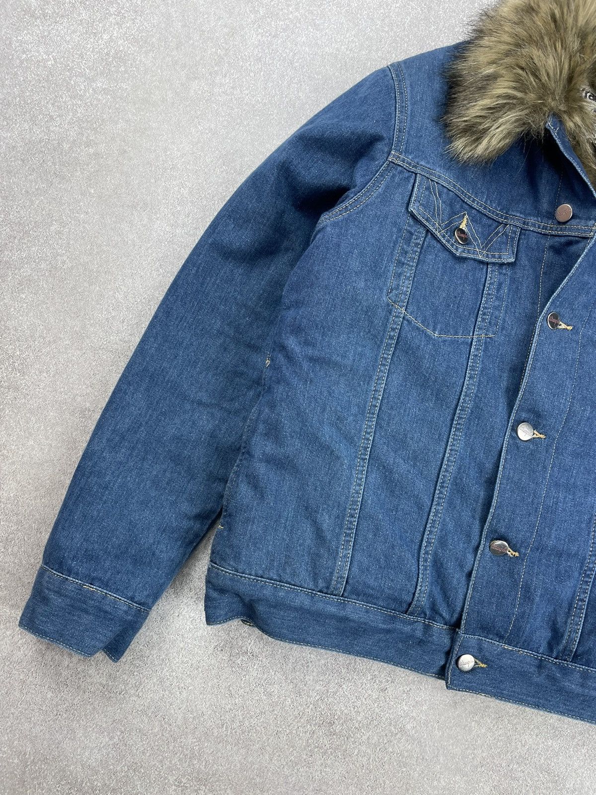 Gant × Wrangler Wrangler x Gant Faux Fur Denim Jacket Men’s Size S Size US S / EU 44-46 / 1 - 4 Thumbnail
