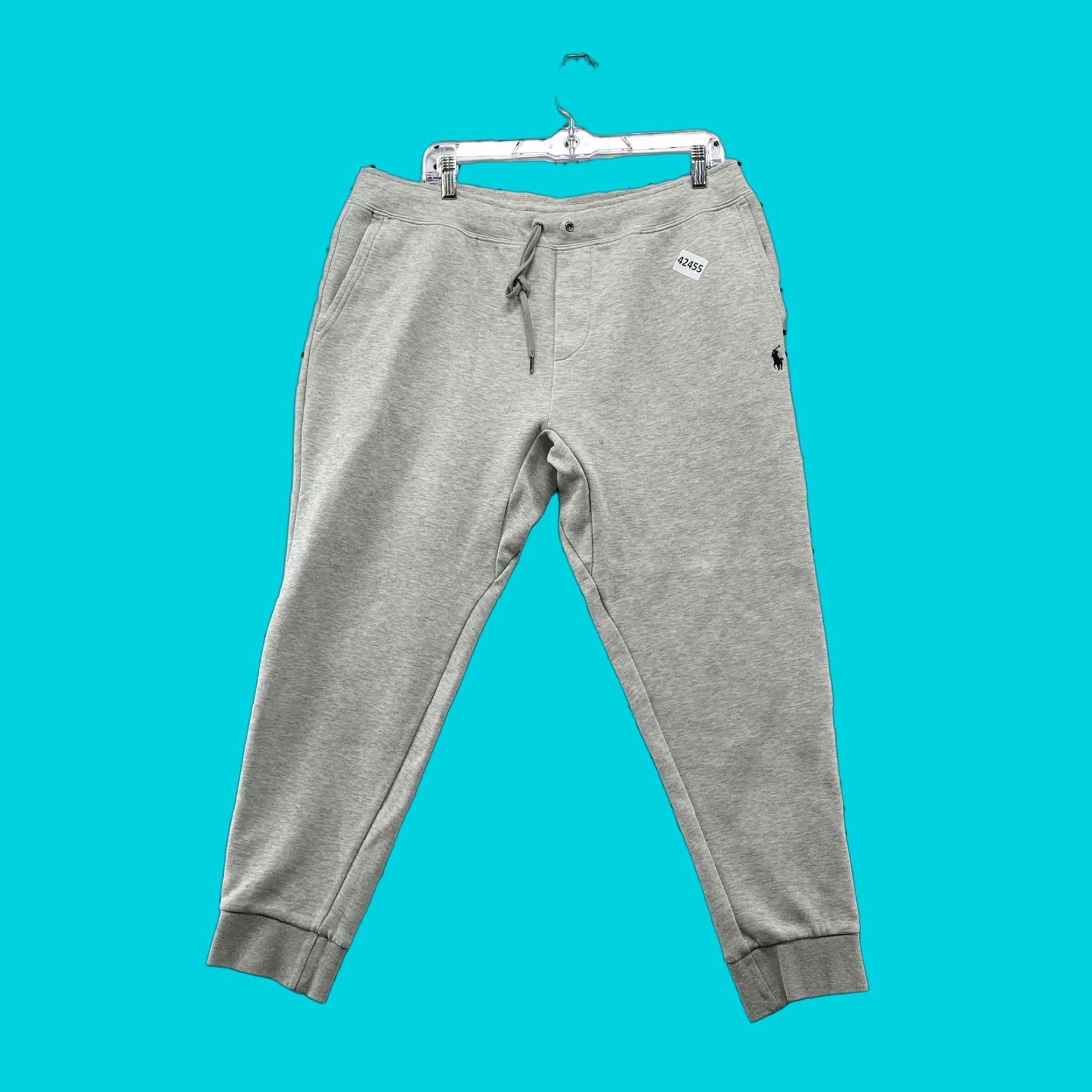 Polo Ralph Lauren Polo Ralph Lauren Sweatpants Mens XL Gray Fleece Casual with Pockets 36x26 Size US XL / EU 56 / 4 - 1 Thumbnail
