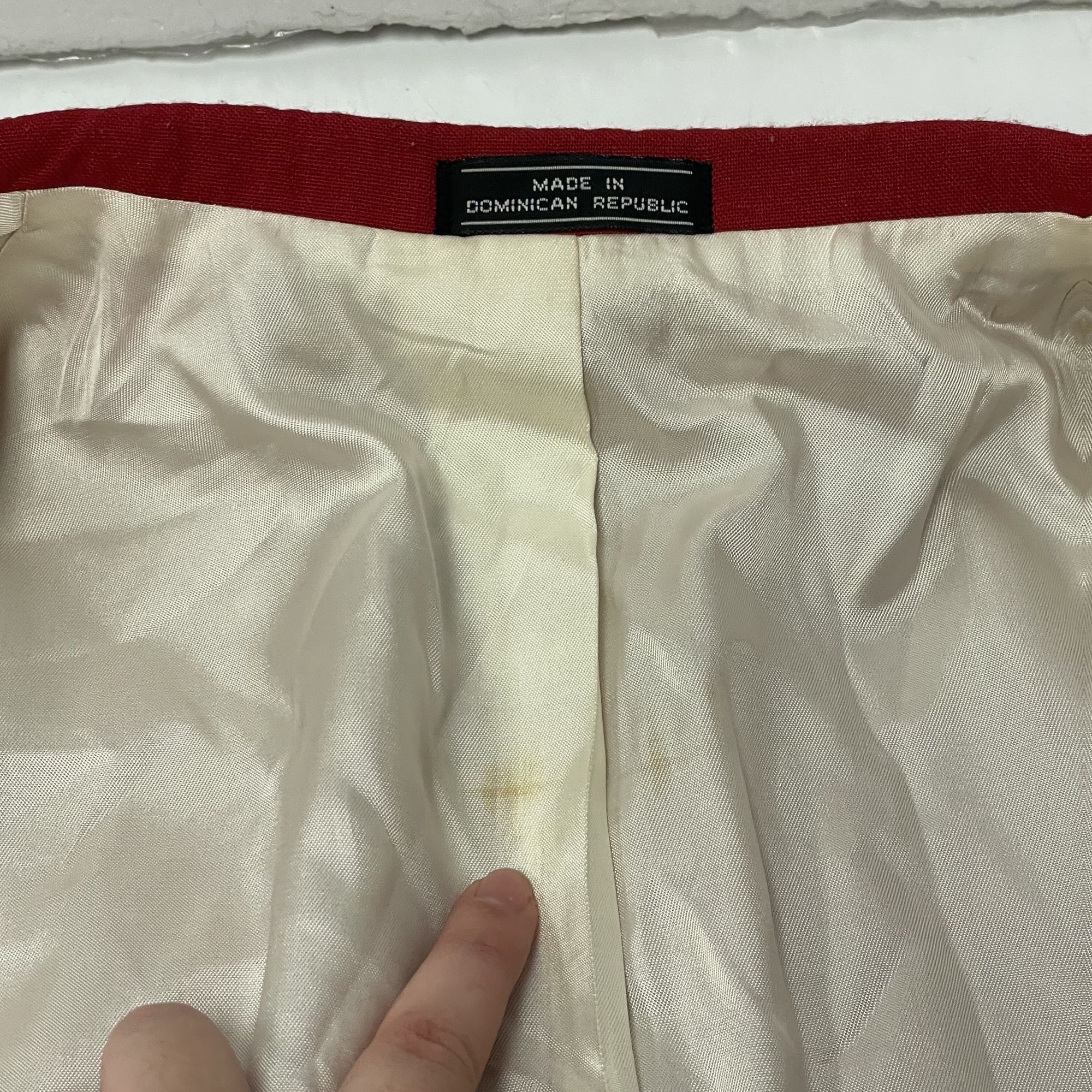 David Taylor Vtg David Taylor RED Sport Coat CHRISTMAS Jacket Size 42R - 11 Thumbnail