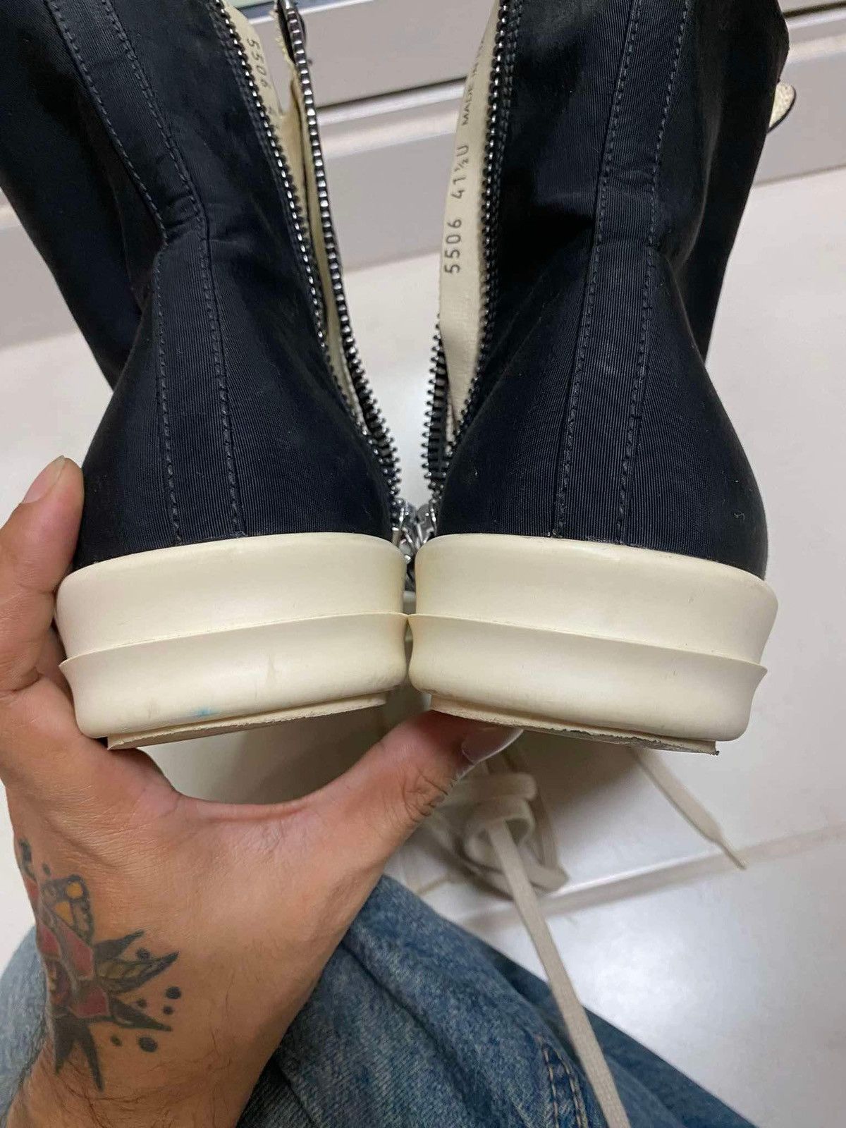 Rick Owens × Rick Owens Drkshdw Rick Owens Drkshdw ramones size 41.5 euro Size US 8.5 / EU 41-42 - 6 Thumbnail