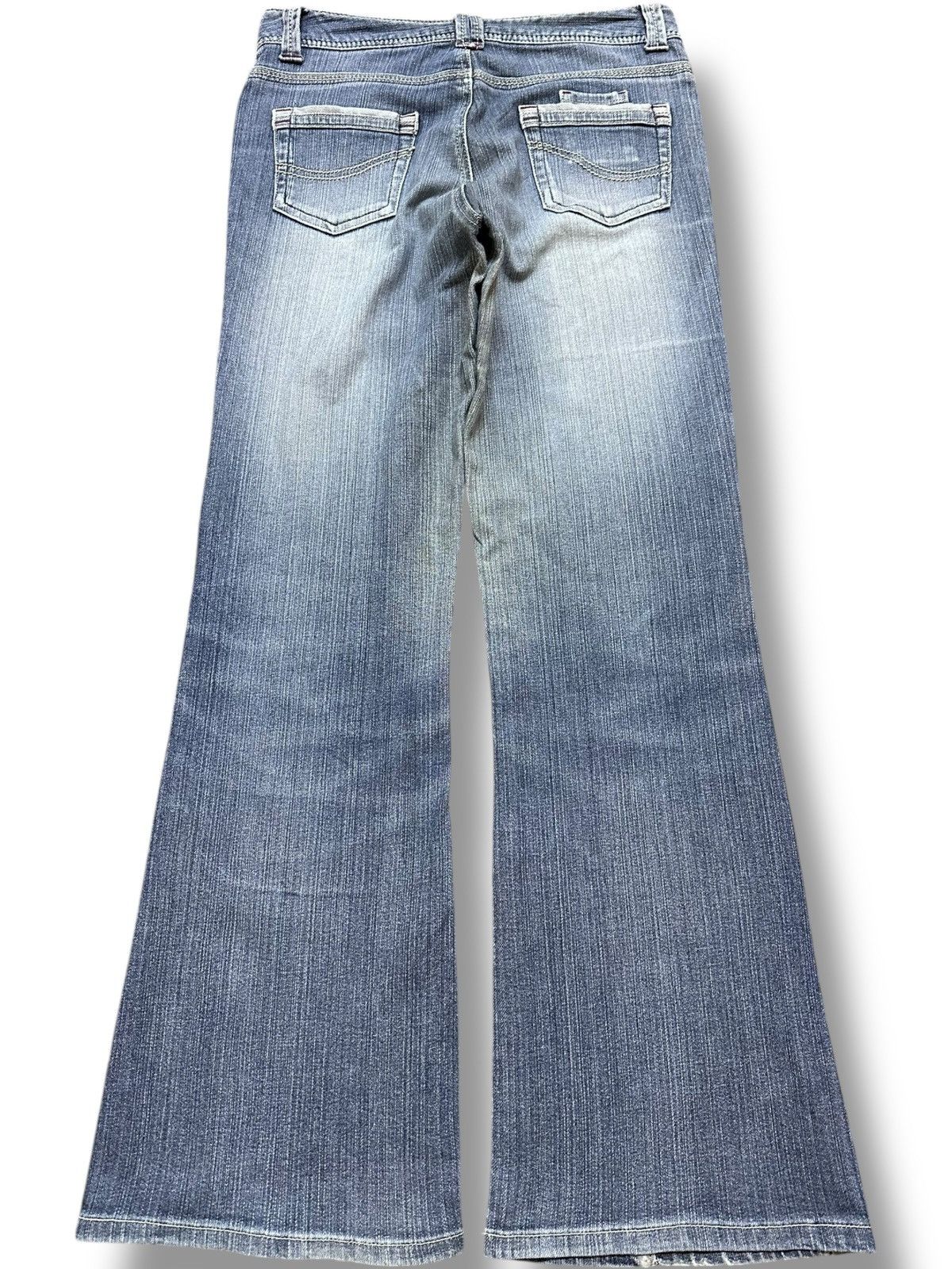 Japanese Brand Vintage Japanese Brand Flare Bush Pants Denim Size US 29 - 5 Thumbnail