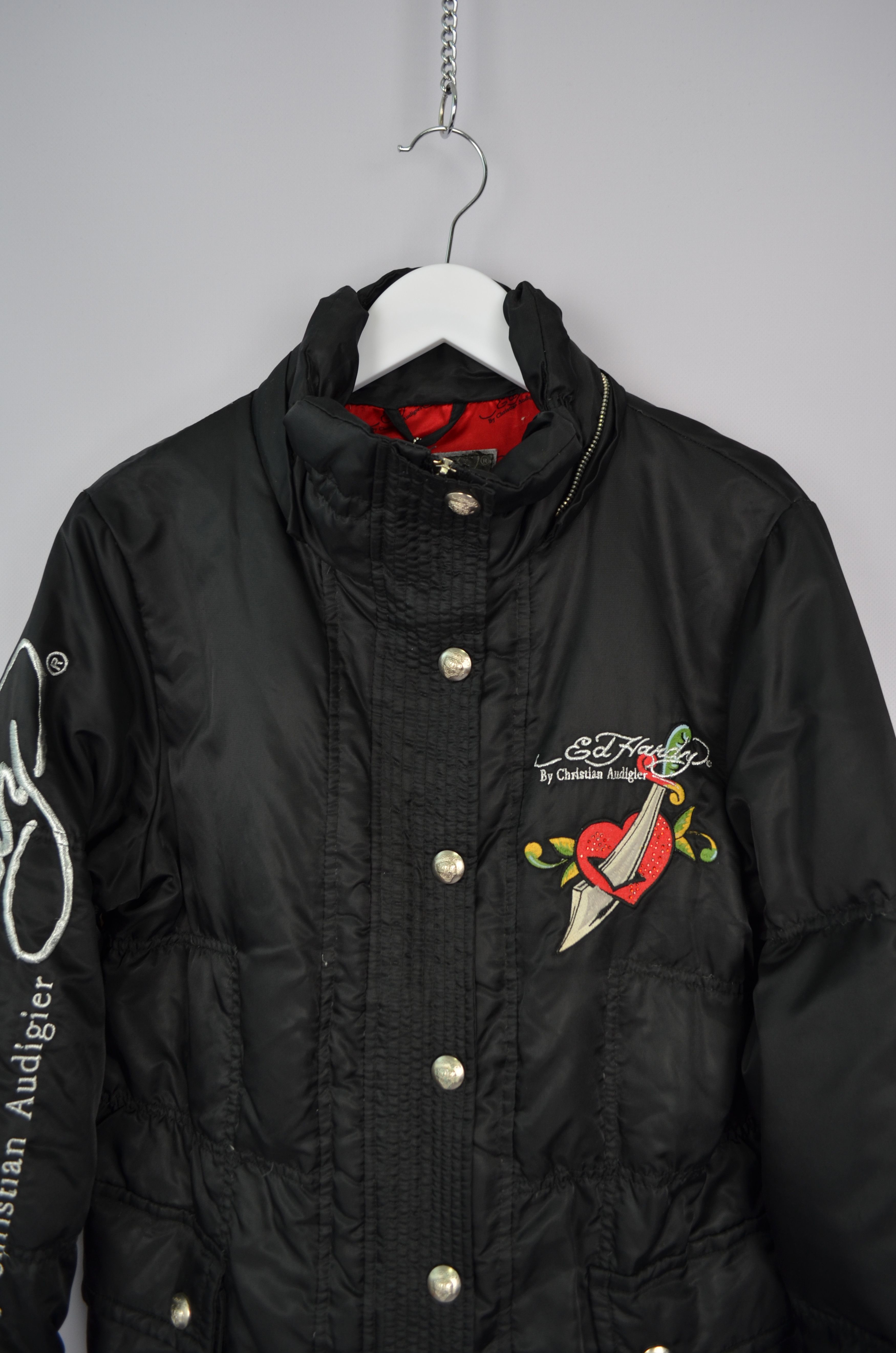 Ed Hardy Vintage Ed Hardy Embroided Logo Tiger Down Puffer Jacket M Size M / US 6-8 / IT 42-44 - 2 Thumbnail