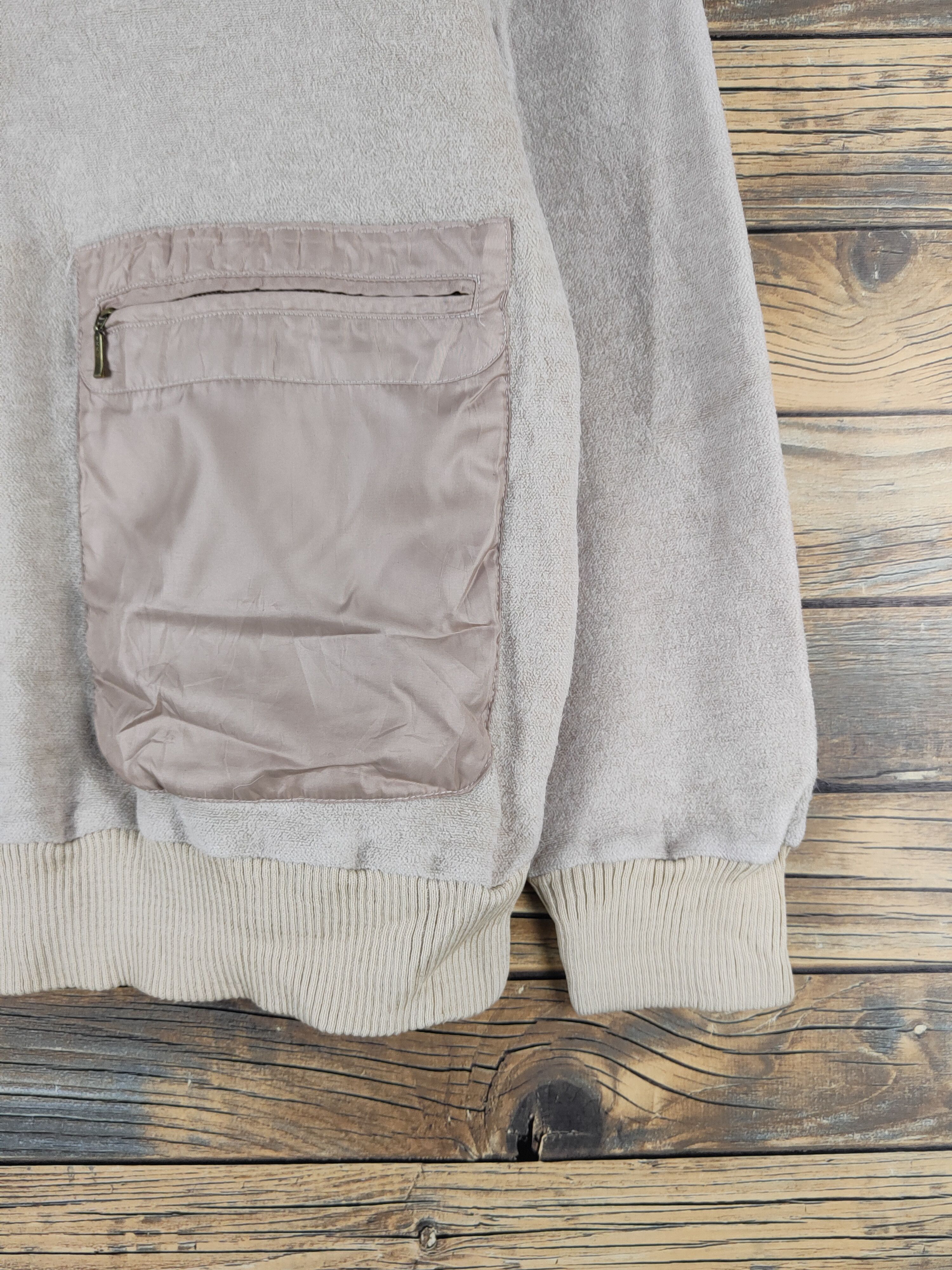 Homespun Knitwear Japan multipocket Beige Knitwear Sweatshirts #W2052 Size M / US 6-8 / IT 42-44 - 7 Thumbnail