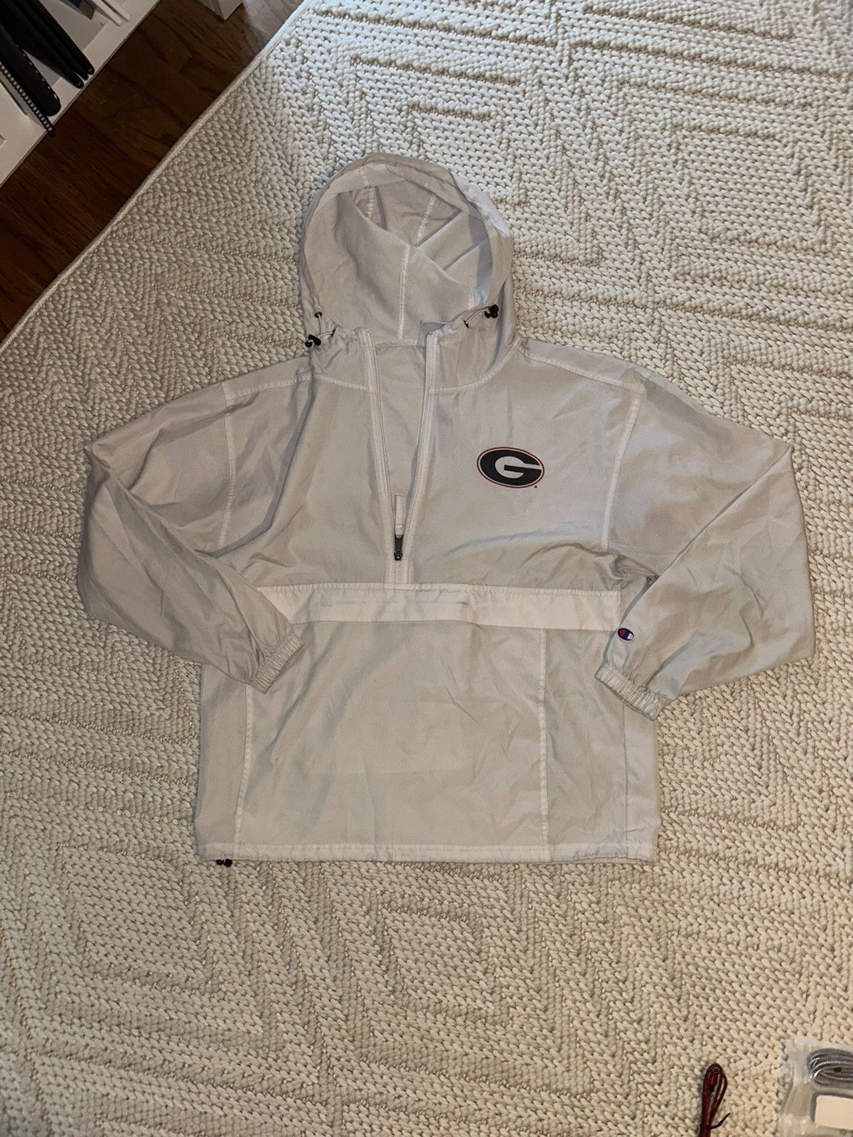 Champion University of Georgia UGA White Windbreaker Size US M / EU 48-50 / 2 - 1 Thumbnail