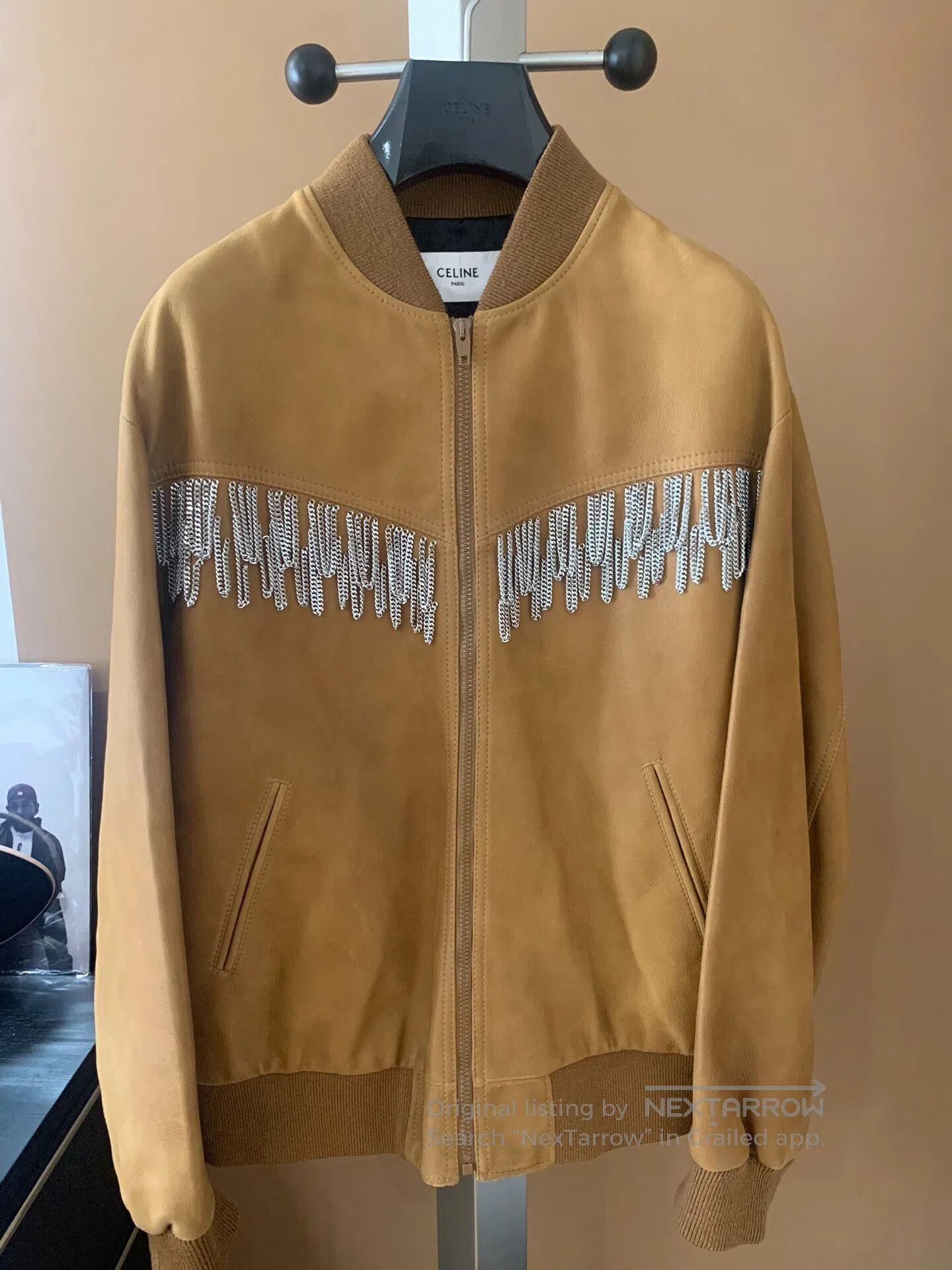 Celine × Hedi Slimane SS20 Brown Chocolate Loose Blouson Lamb