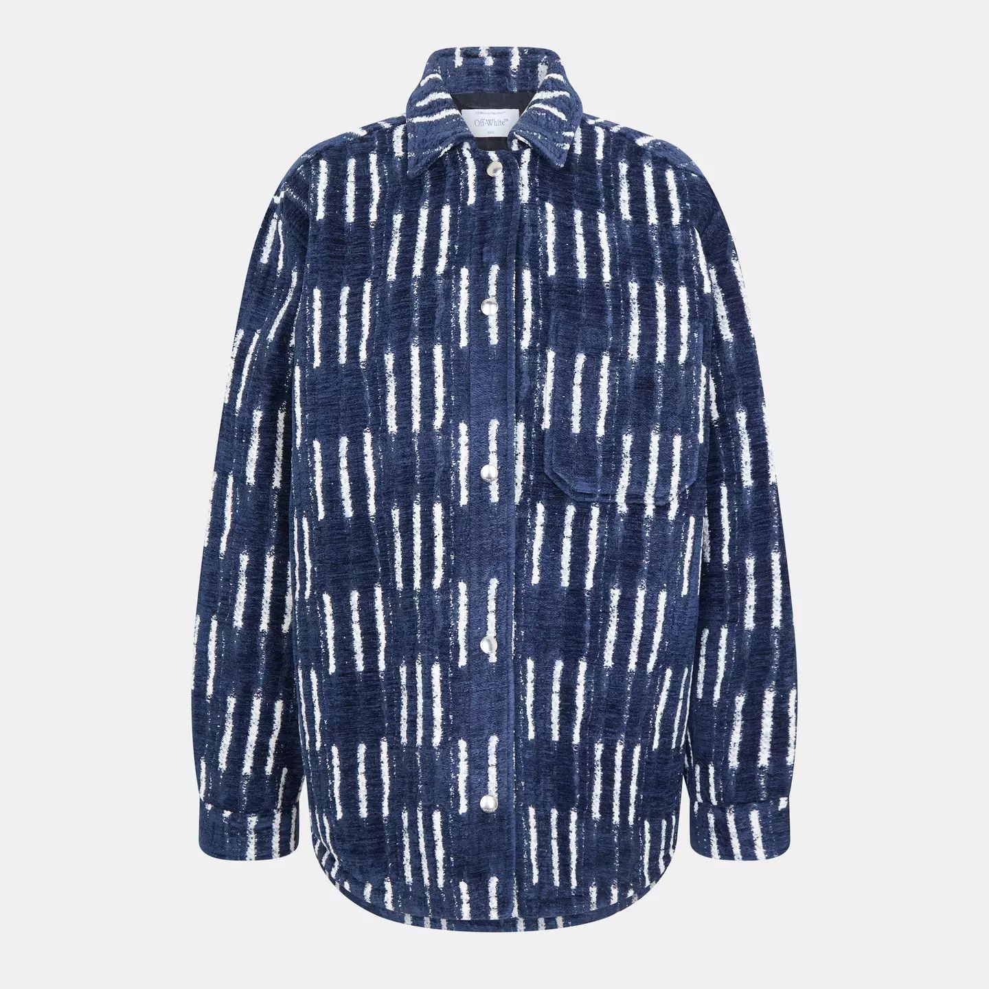 o1y1225 Patterned Shirt in Blue/White