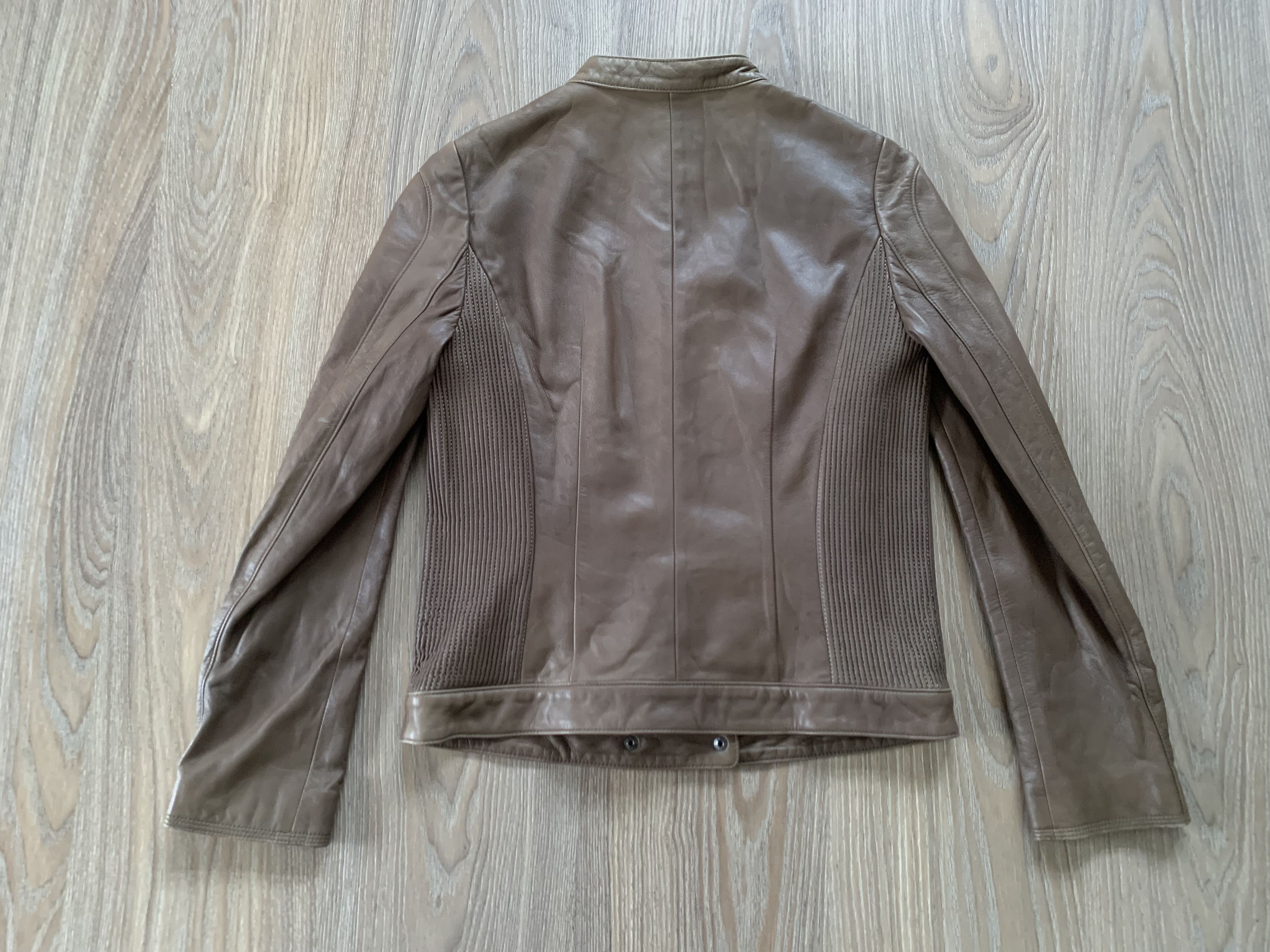 Other Dama Collection Womens Brown Leather Jacket Size S / US 4 / IT 40 - 3 Thumbnail