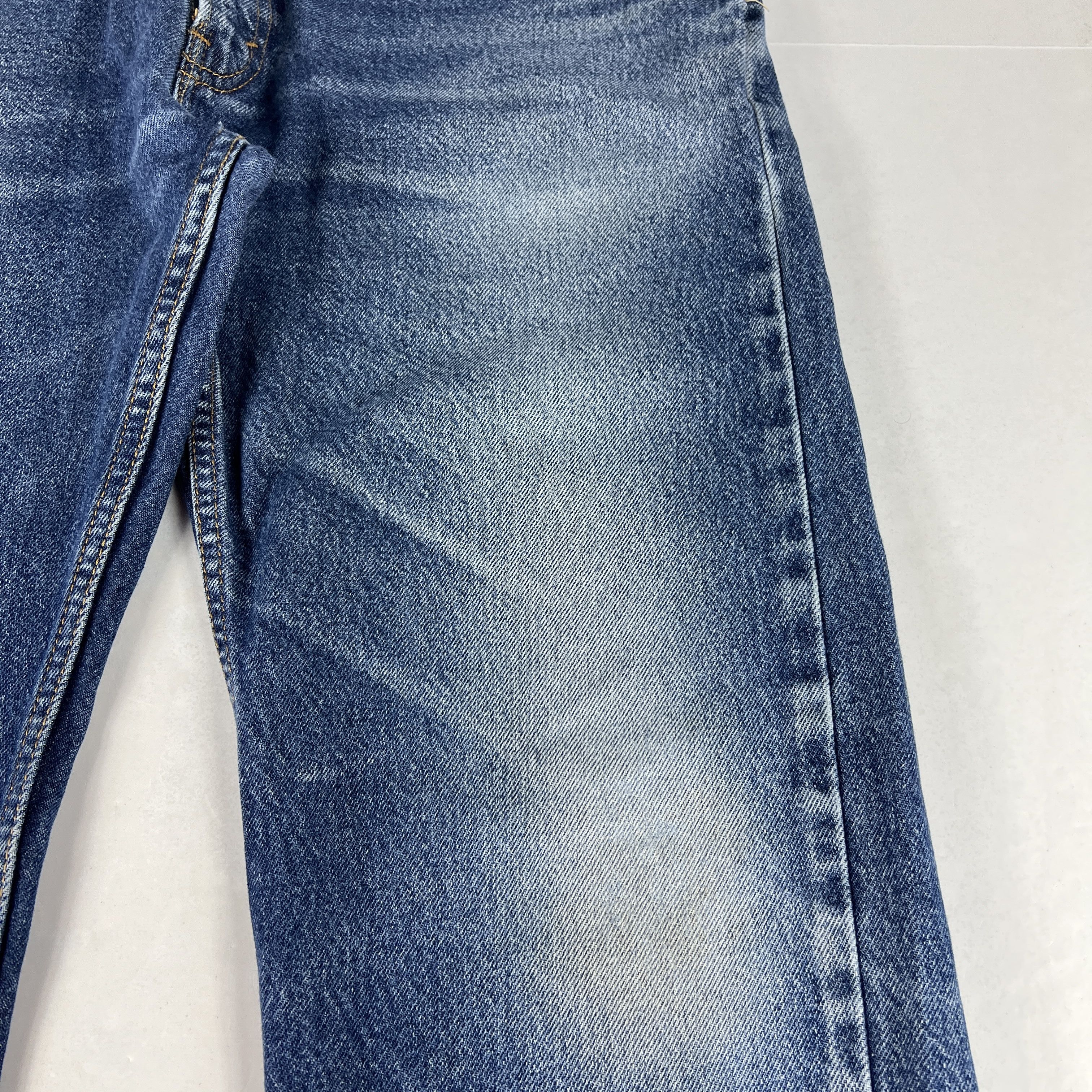 Levi's Levi's Jeans 505 Straight Blue Faded Cotton Denim Size US 37 - 4 Thumbnail
