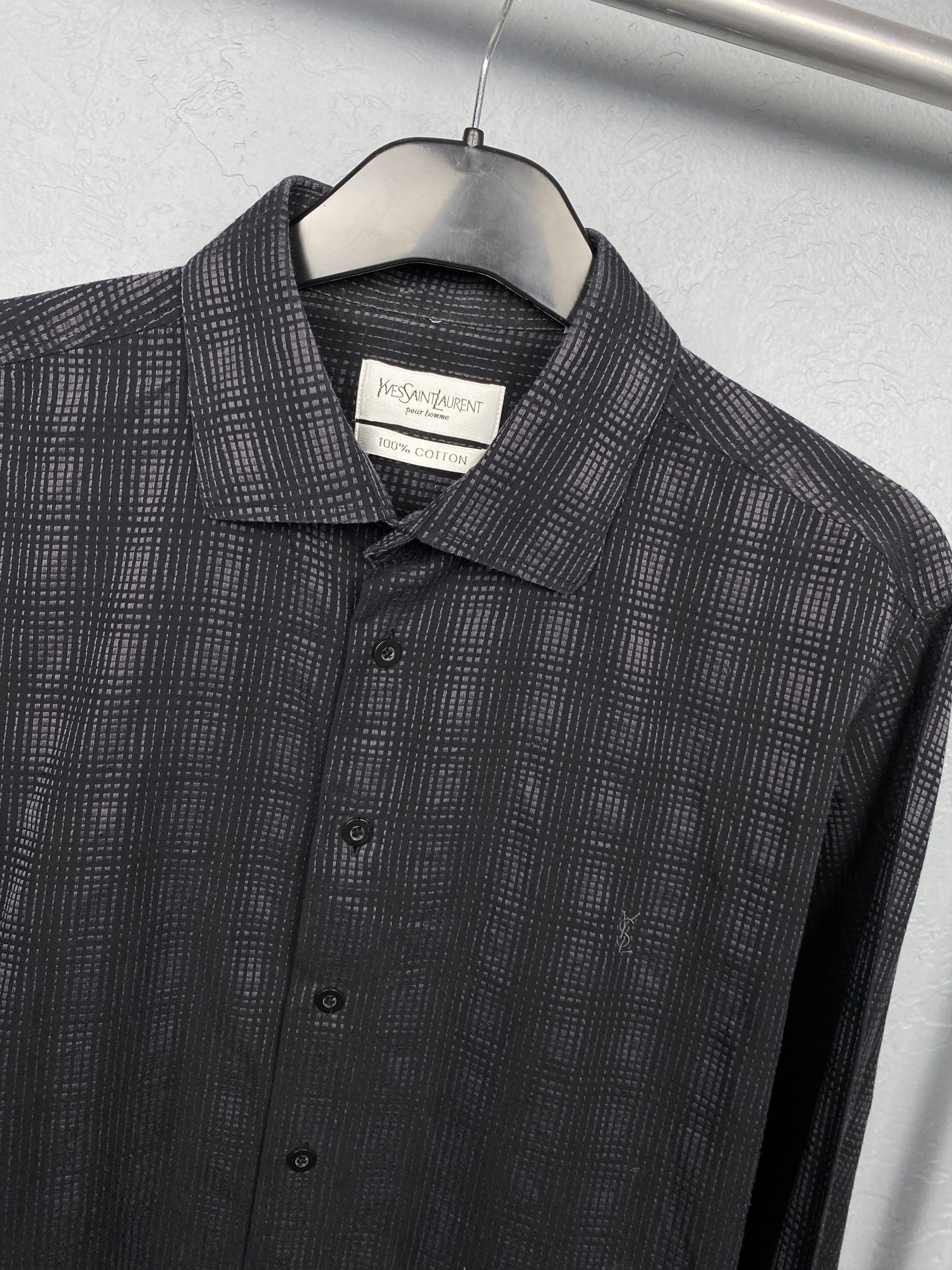 Yves Saint Laurent Yves Saint Laurent YSL Mens Long Sleeve Shirt Size US L / EU 52-54 / 3 - 2 Thumbnail