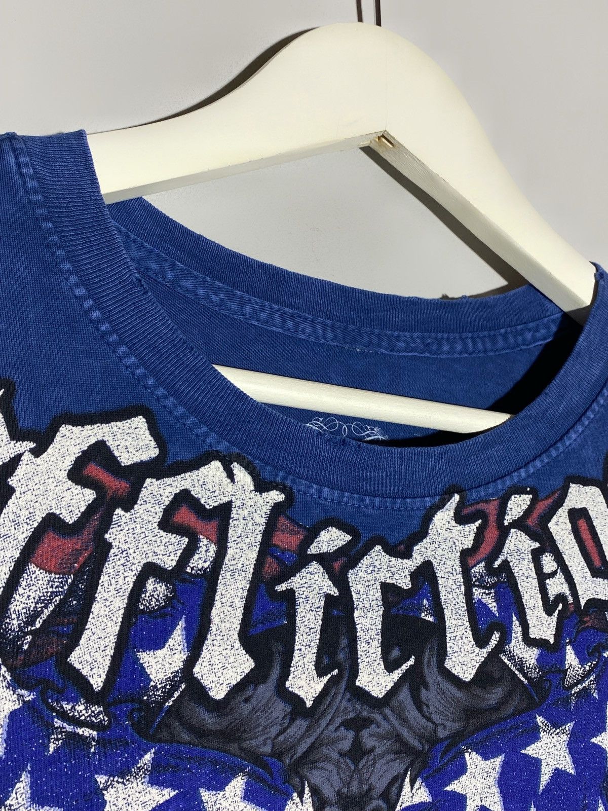 Affliction 🔥 AFFLICTION USA FLAG TEE METAL CROSS TATTOO STYLE 00s Size US XL / EU 56 / 4 - 7 Thumbnail