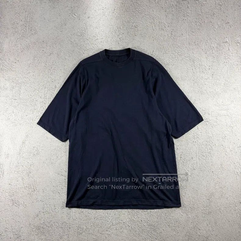 Rick Owens Rick Owens Dark Blue Round Neck Short Sleeve Size US XS / EU 42 / 0 - 1 Thumbnail