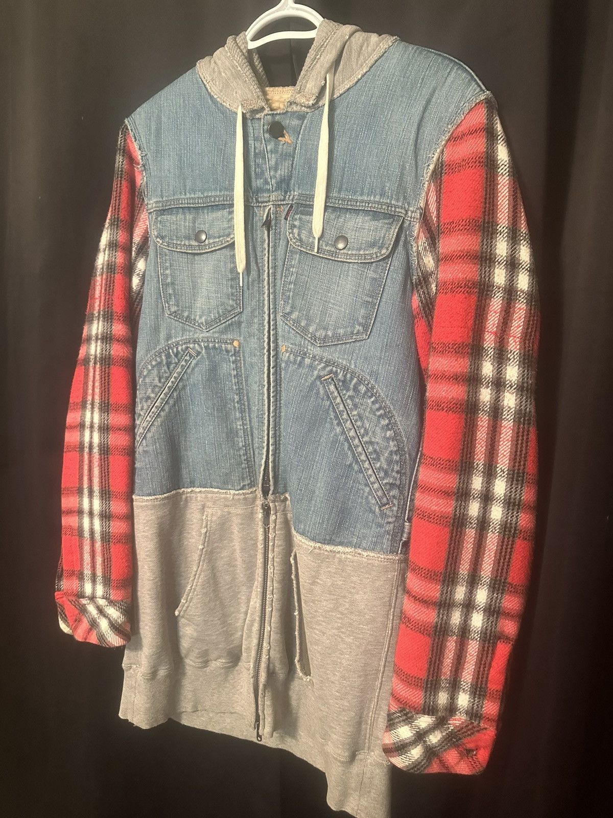 Number (N)ine Sample F/W 2005 ‘The High Streets’ Hybrid Jacket Size US L / EU 52-54 / 3 - 2 Thumbnail