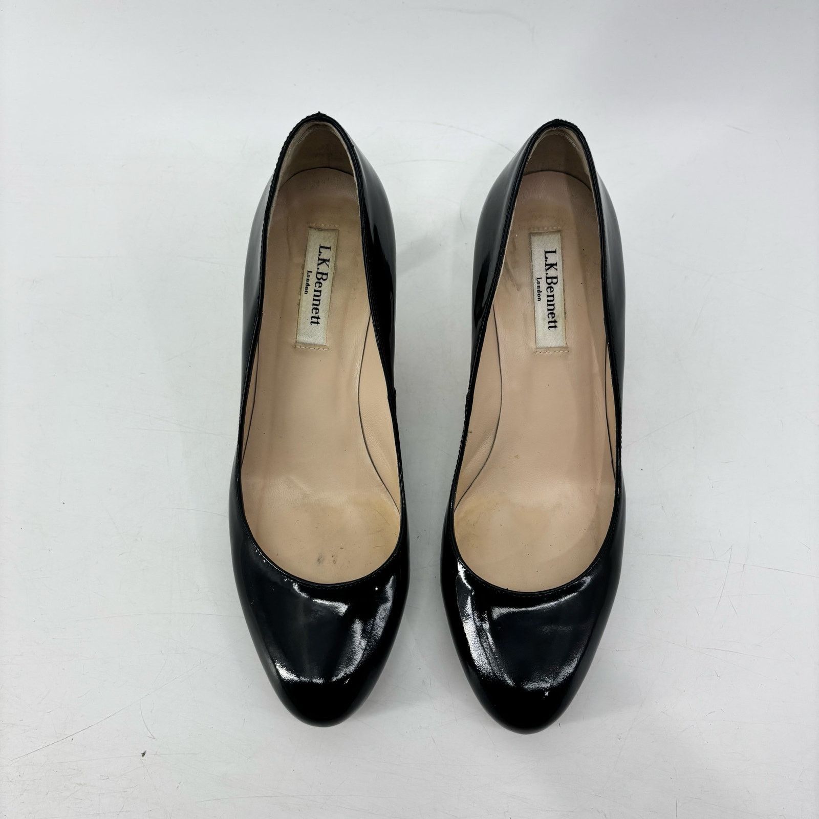 LK Bennett L.K. Bennett Women's Size 38.5 US 8.5 Black Patent Leather Size US 8.5 / IT 38.5 - 3 Thumbnail