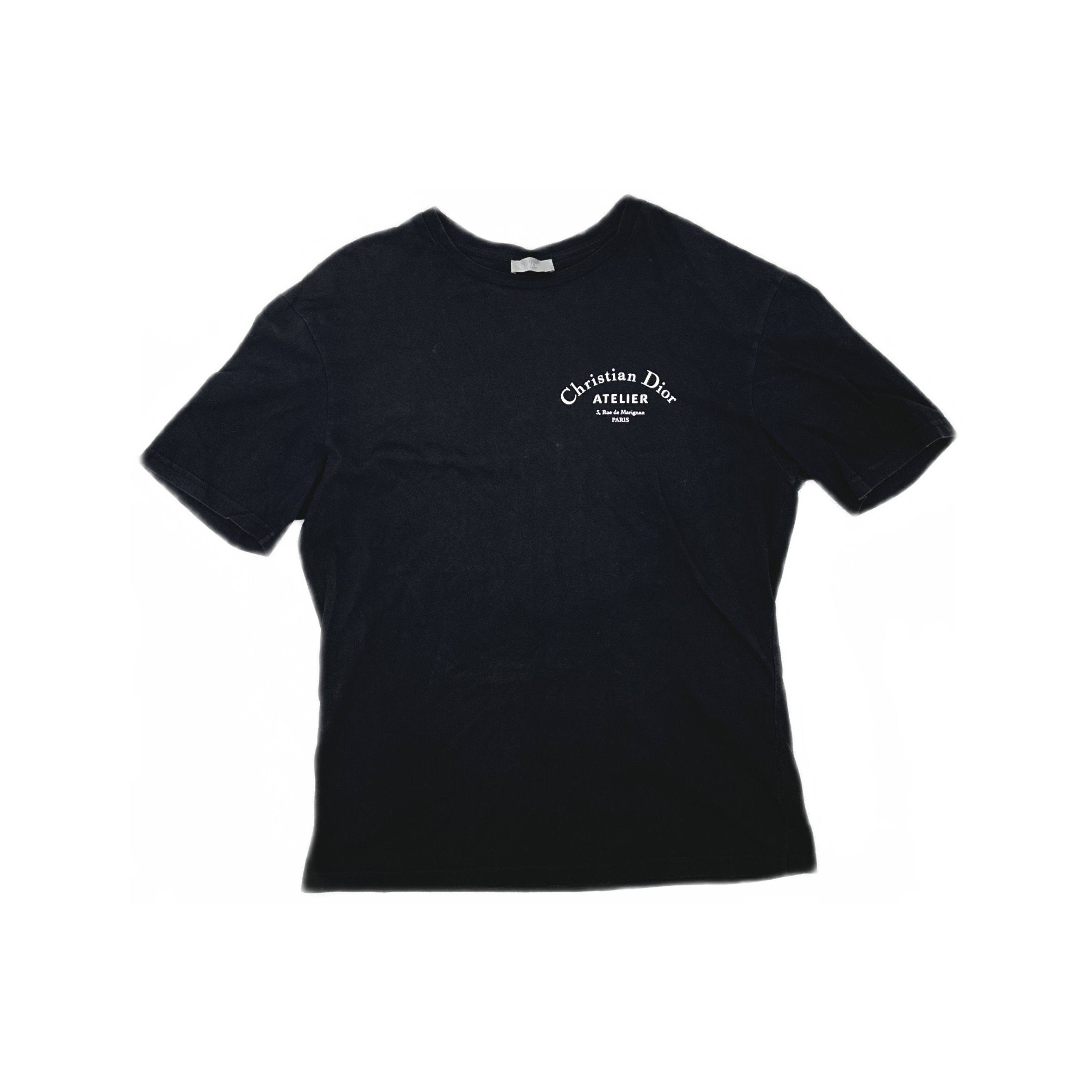 Dior 2018 Dior Homme Atelier Men's Logo-printed Black T-shirt