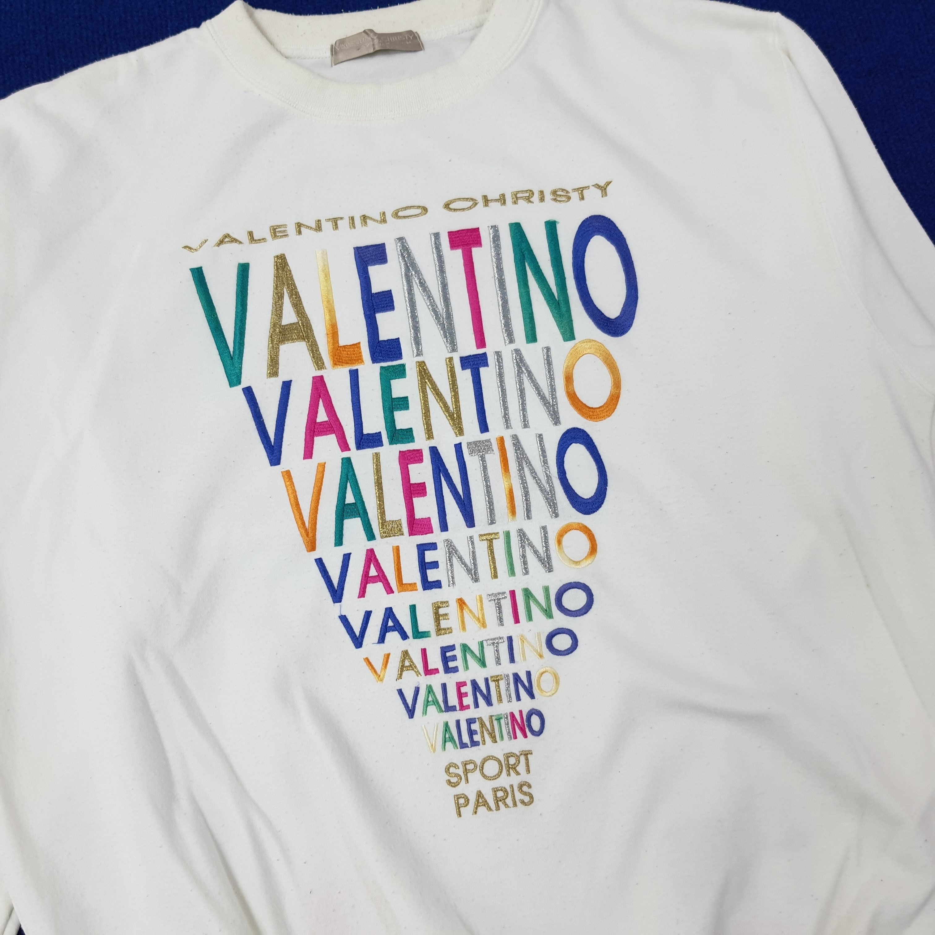 Valentino Vintage Valentino Christy Sport Paris Sweatshirt C243N20 Size US M / EU 48-50 / 2 - 2 Thumbnail