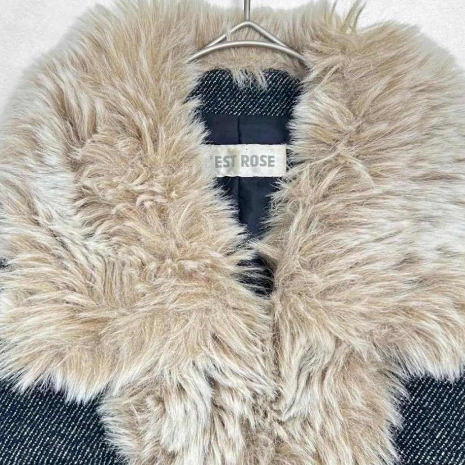 Other Faux fur denim style penny lane vintage jacket coat Size XS / US 0-2 / IT 36-38 - 4 Thumbnail