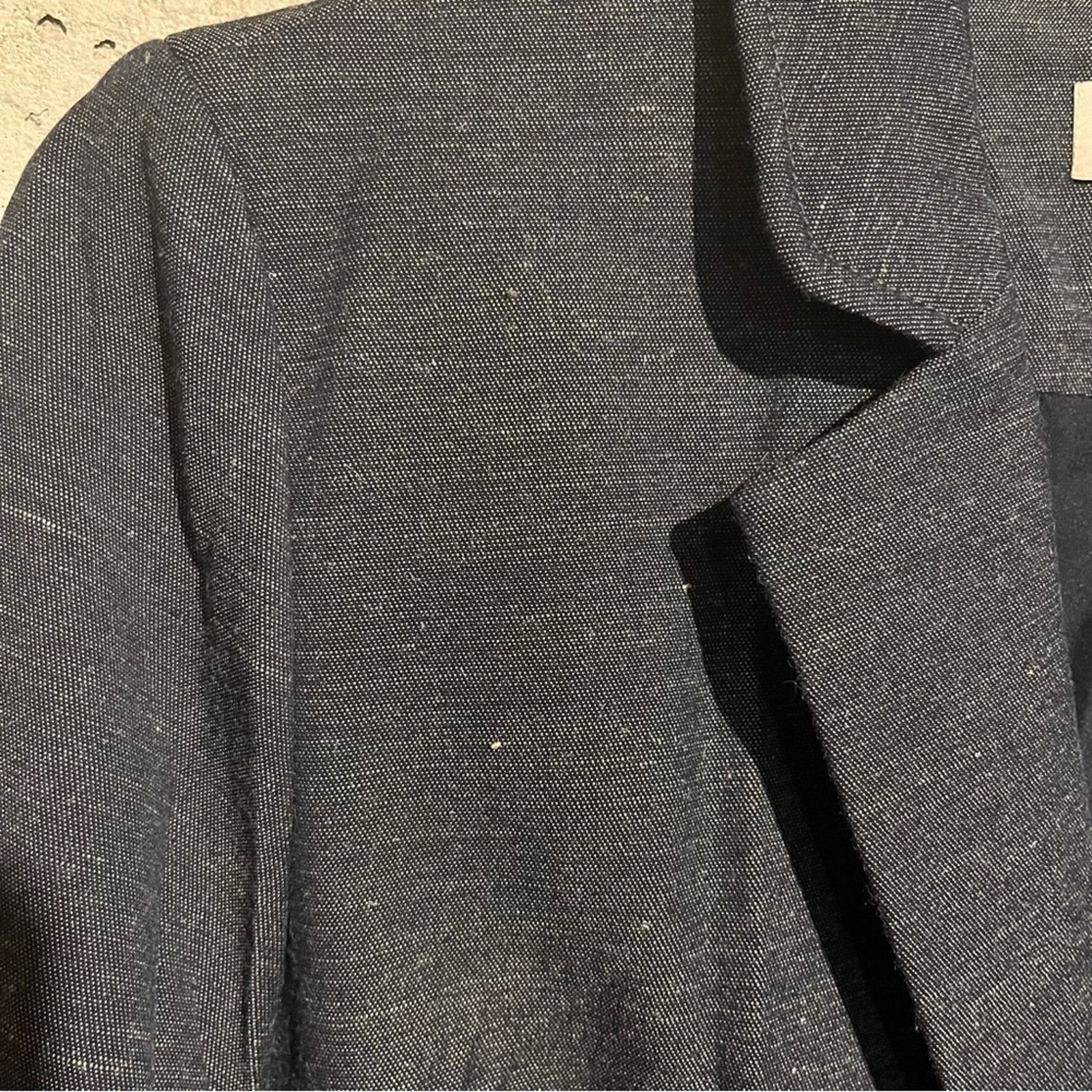 Ann Taylor Ann Taylor LOFT Chambray One Button Blazer Blue NWT Size 10 Size L / US 10 / IT 46 - 3 Thumbnail