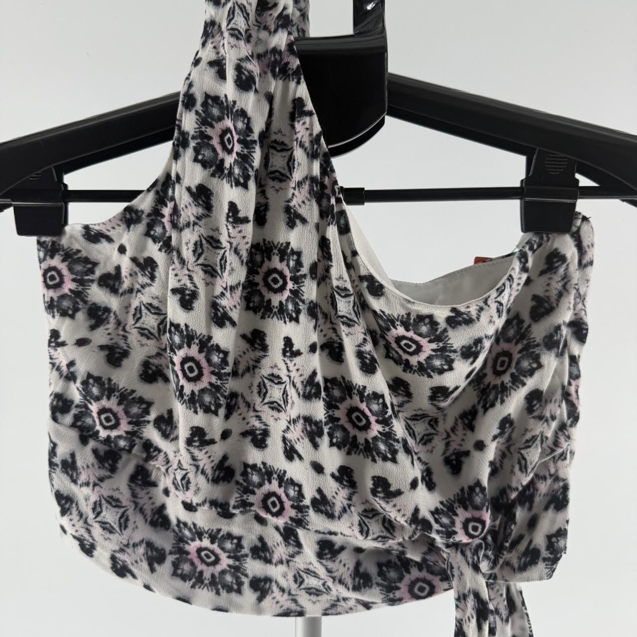 Vintage Havana Vintage Havana One Shoulder Cropped Top Ivory Print Medium Size M / US 6-8 / IT 42-44 - 2 Thumbnail