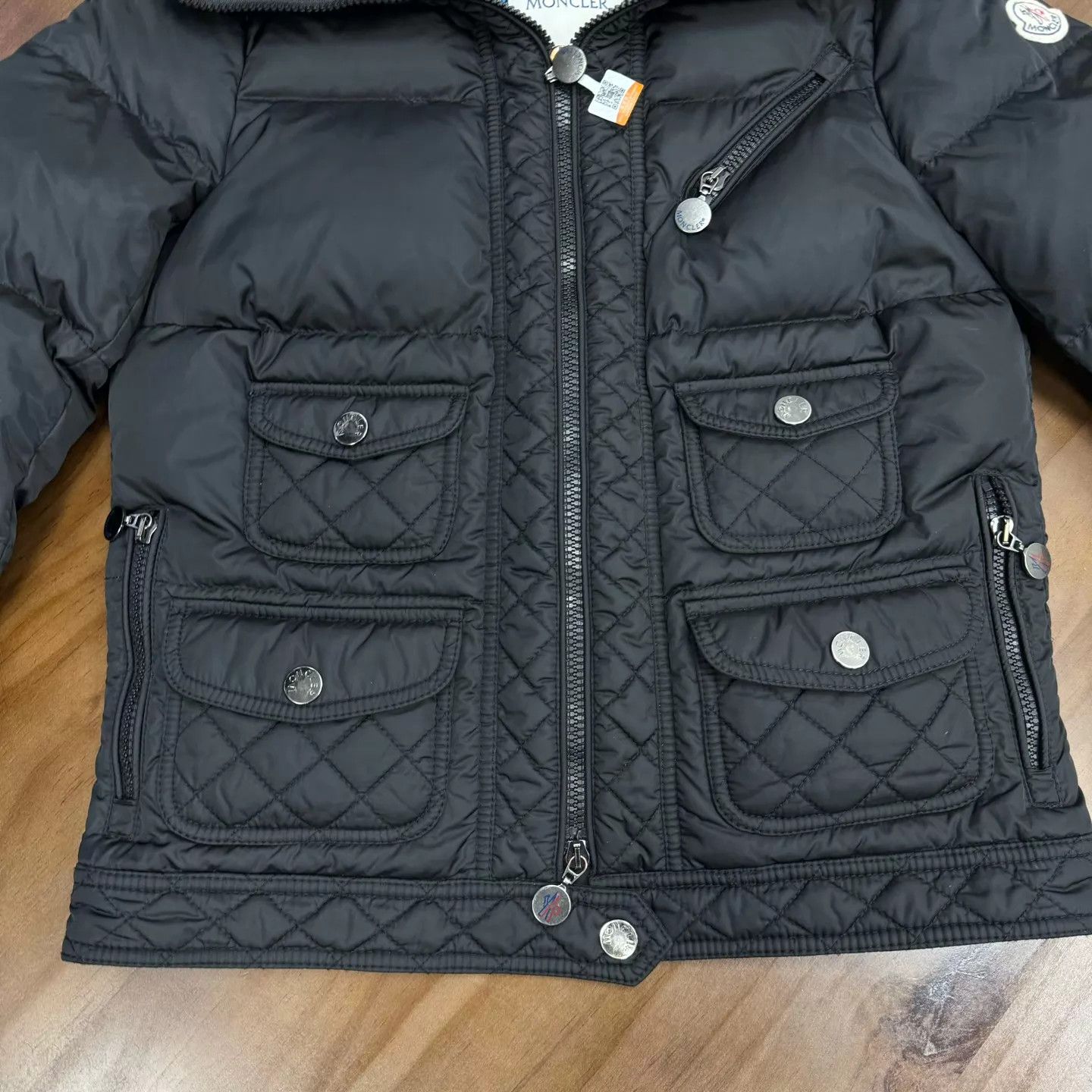 Moncler Moncler Women's Black Logo Patch Cotton Puffer Jacket Size S / US 4 / IT 40 - 3 Thumbnail