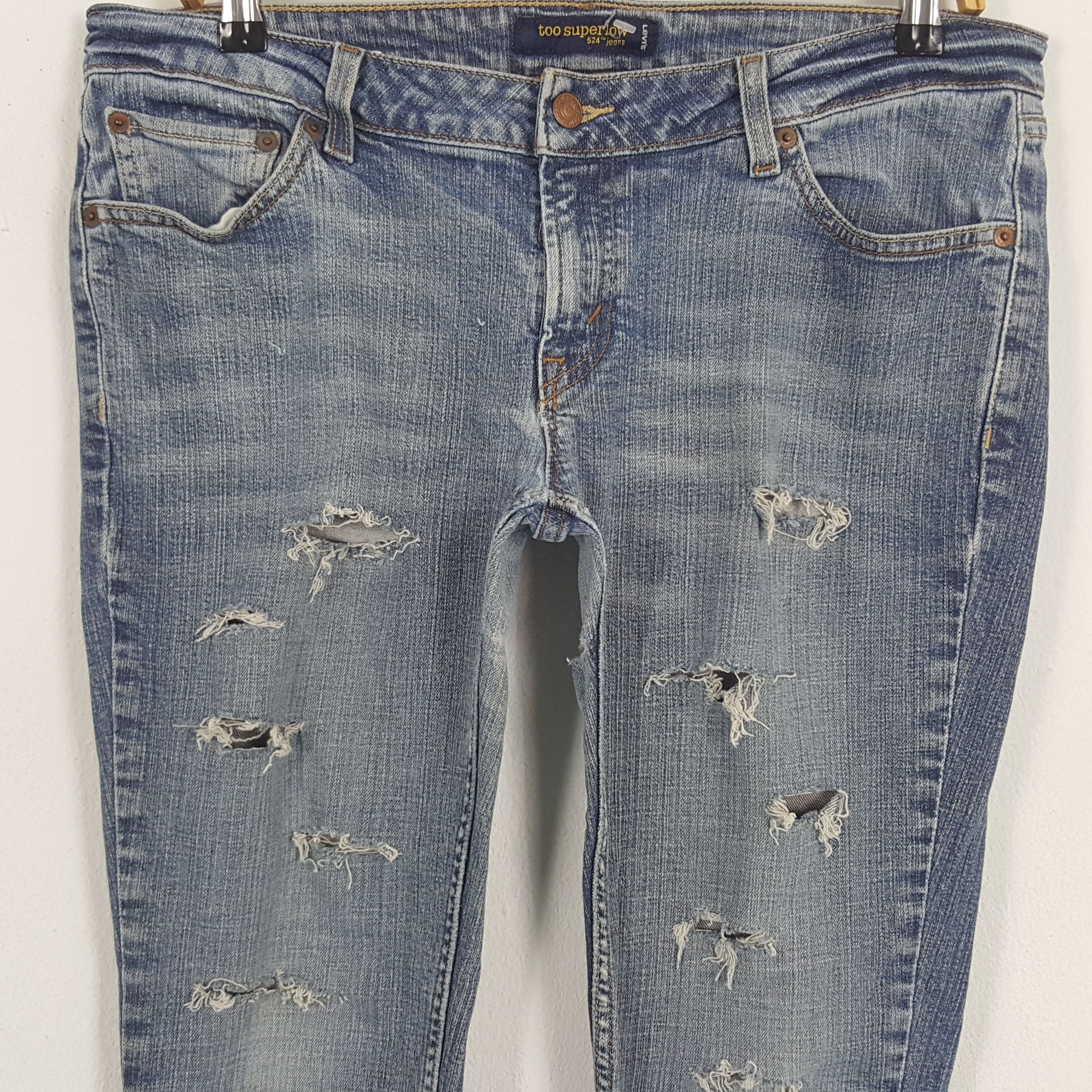 Levi's × Vintage Vintage Levi's American Distressed Style Denim Jeans Size US 34 / EU 50 - 2 Thumbnail