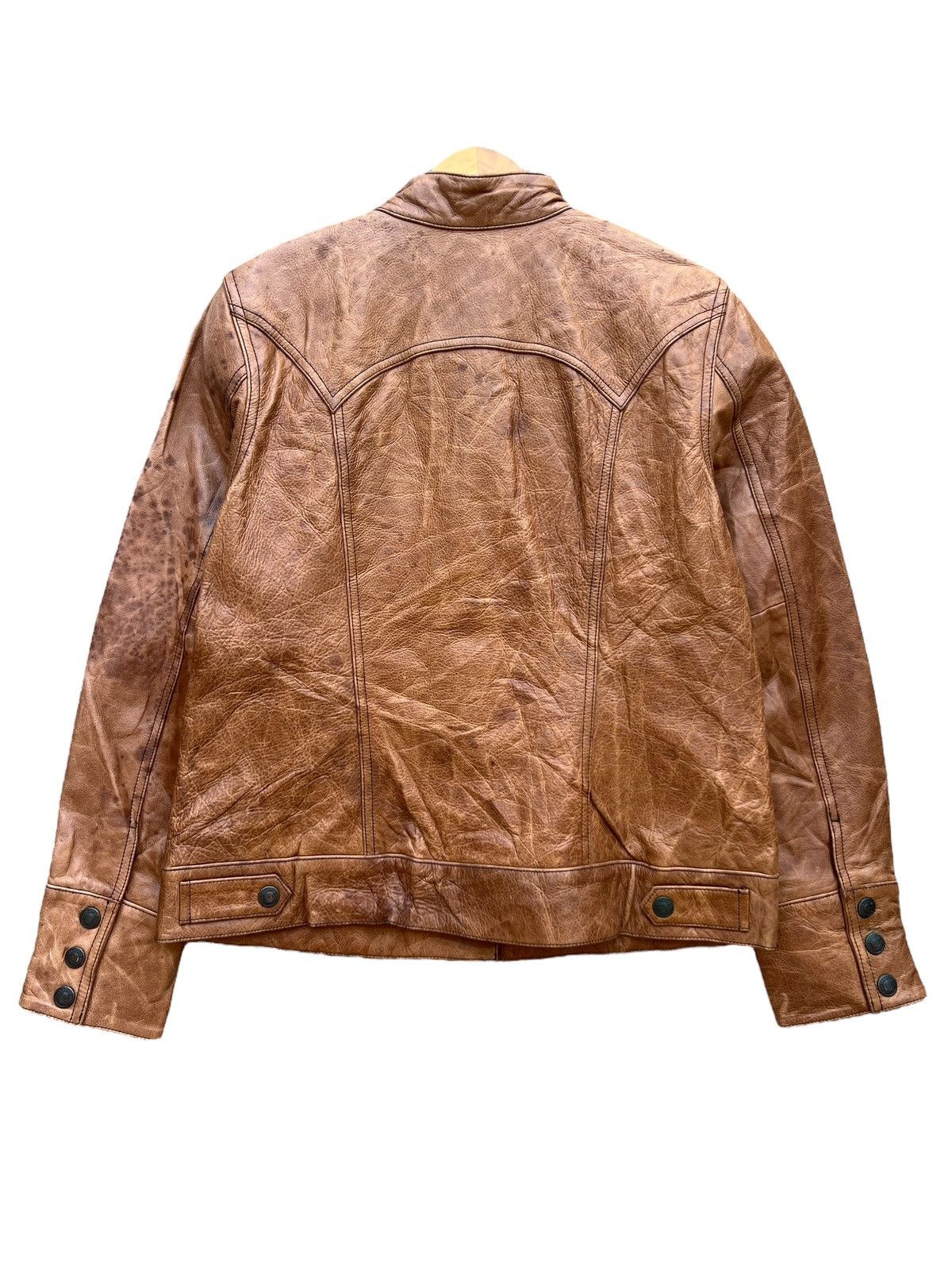 Gap Gap Brown Leather Jacket Size US S / EU 44-46 / 1 - 2 Thumbnail