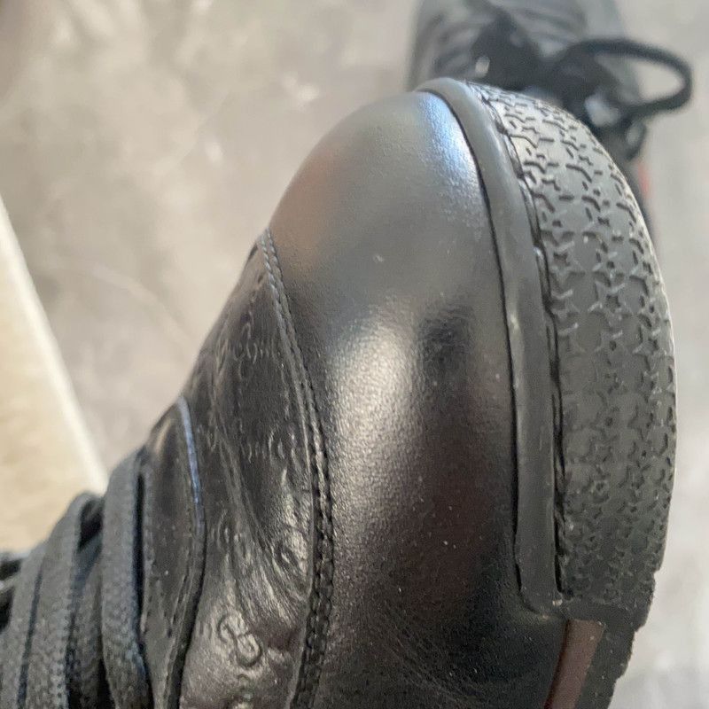 Gucci Gucci Black Leather Casual Sneakers for Everyday Wear Size US 8.5 / EU 41-42 - 9 Thumbnail