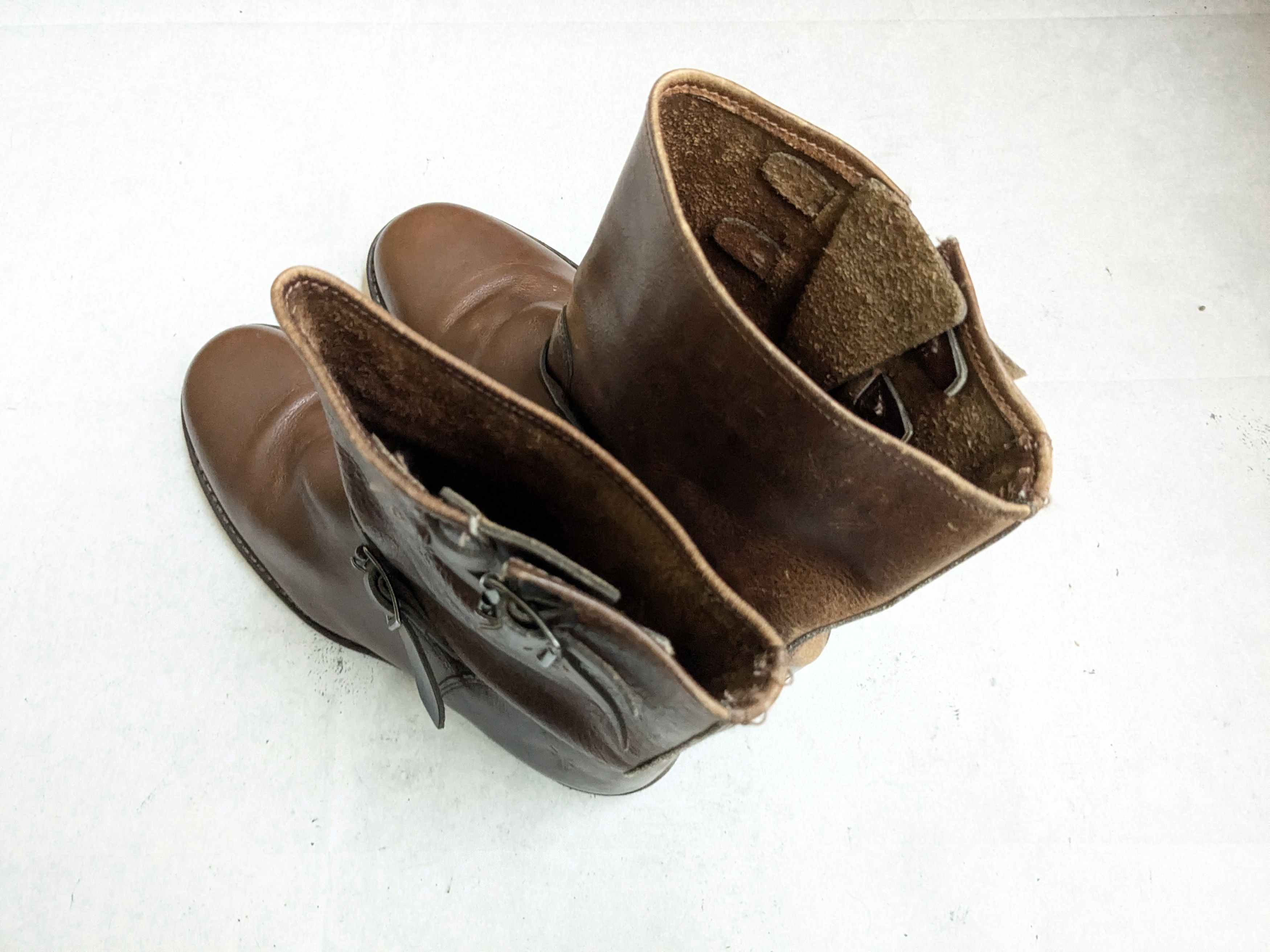 Frye Frye Engineer Boots Brown Leather 10.5 M Buckle Size US 10.5 / EU 43-44 - 16 Thumbnail
