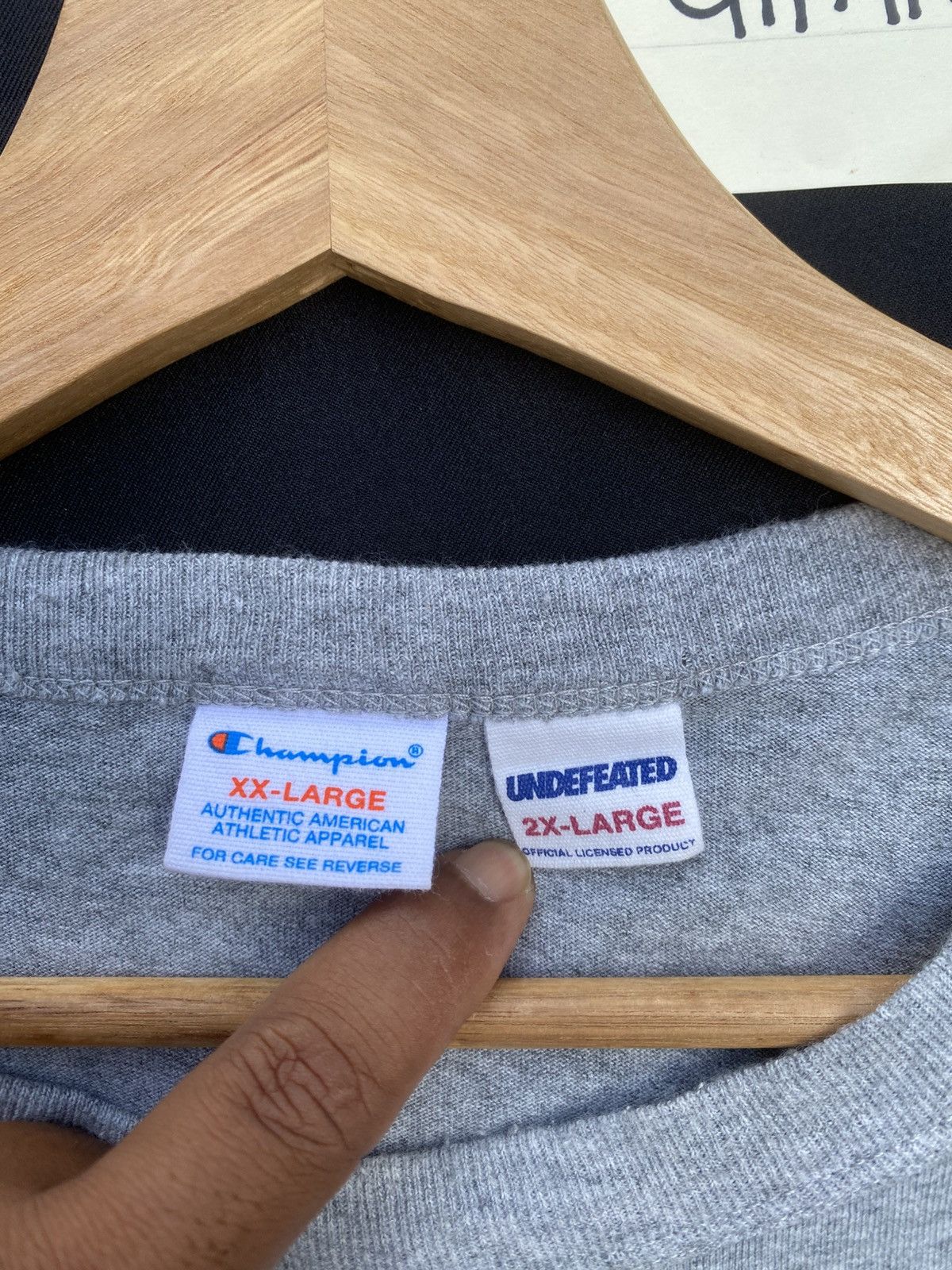 Undefeated Rare Vintage Champion x Undefeated Grey Tshirt Size US L / EU 52-54 / 3 - 10 Thumbnail