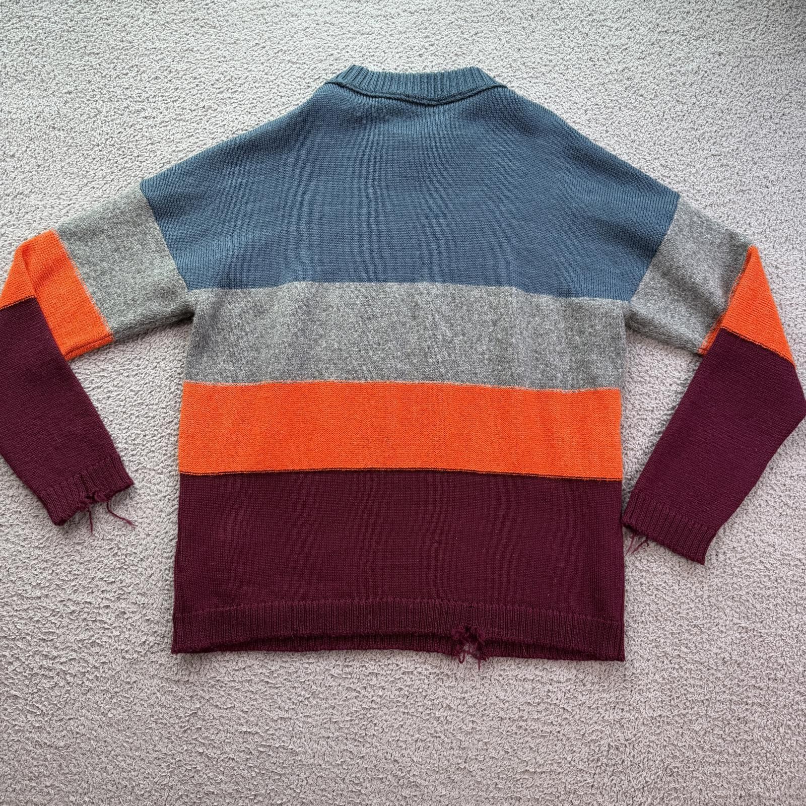 Off-White Off-White Virgil Abloh Colorblock Wool Knit Sweater Crewneck Size US L / EU 52-54 / 3 - 2 Thumbnail