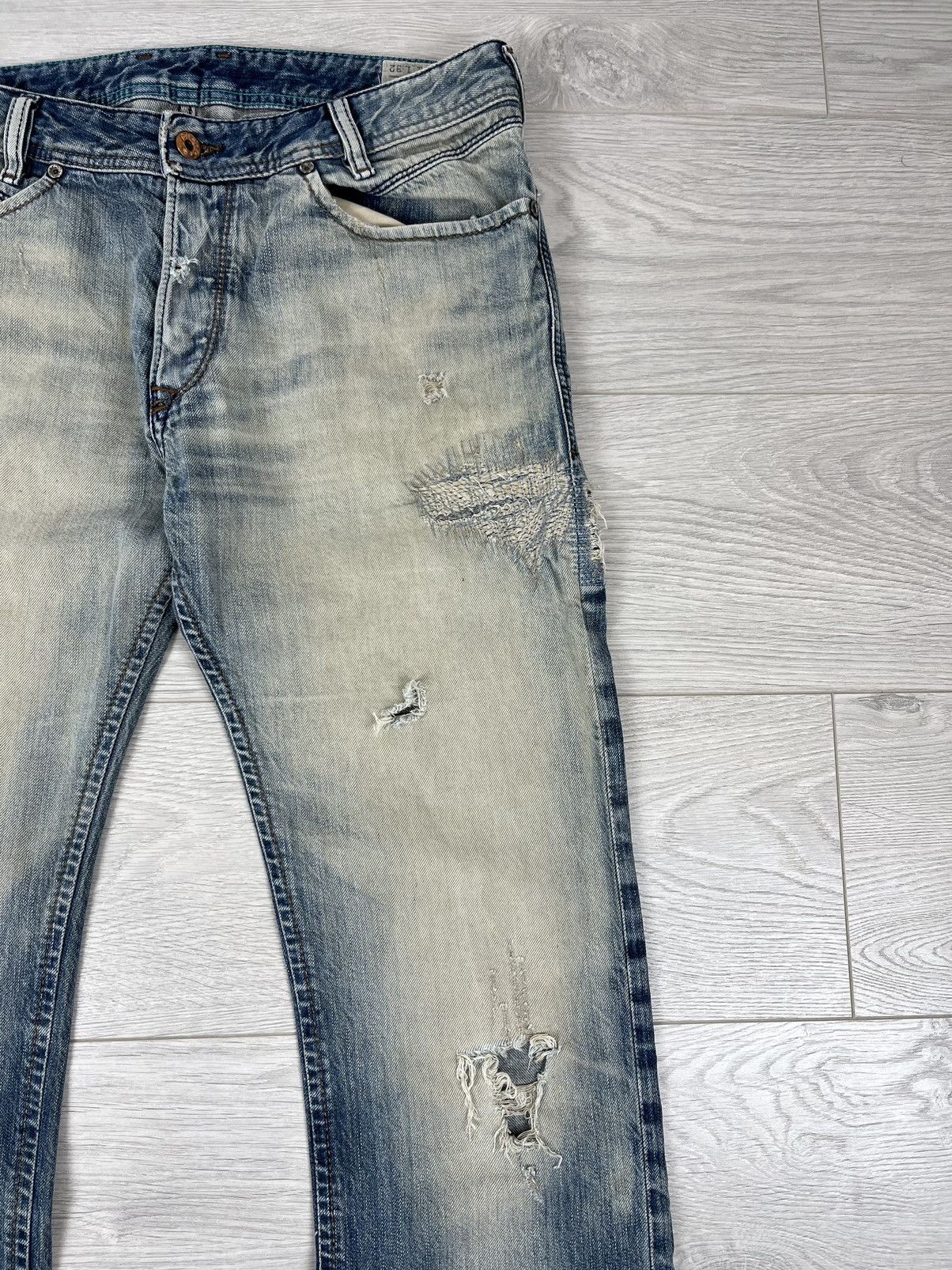 Diesel Diesel Italy Iakob Distressed Washed Denim Pants Jeans Size US 31 - 7 Thumbnail