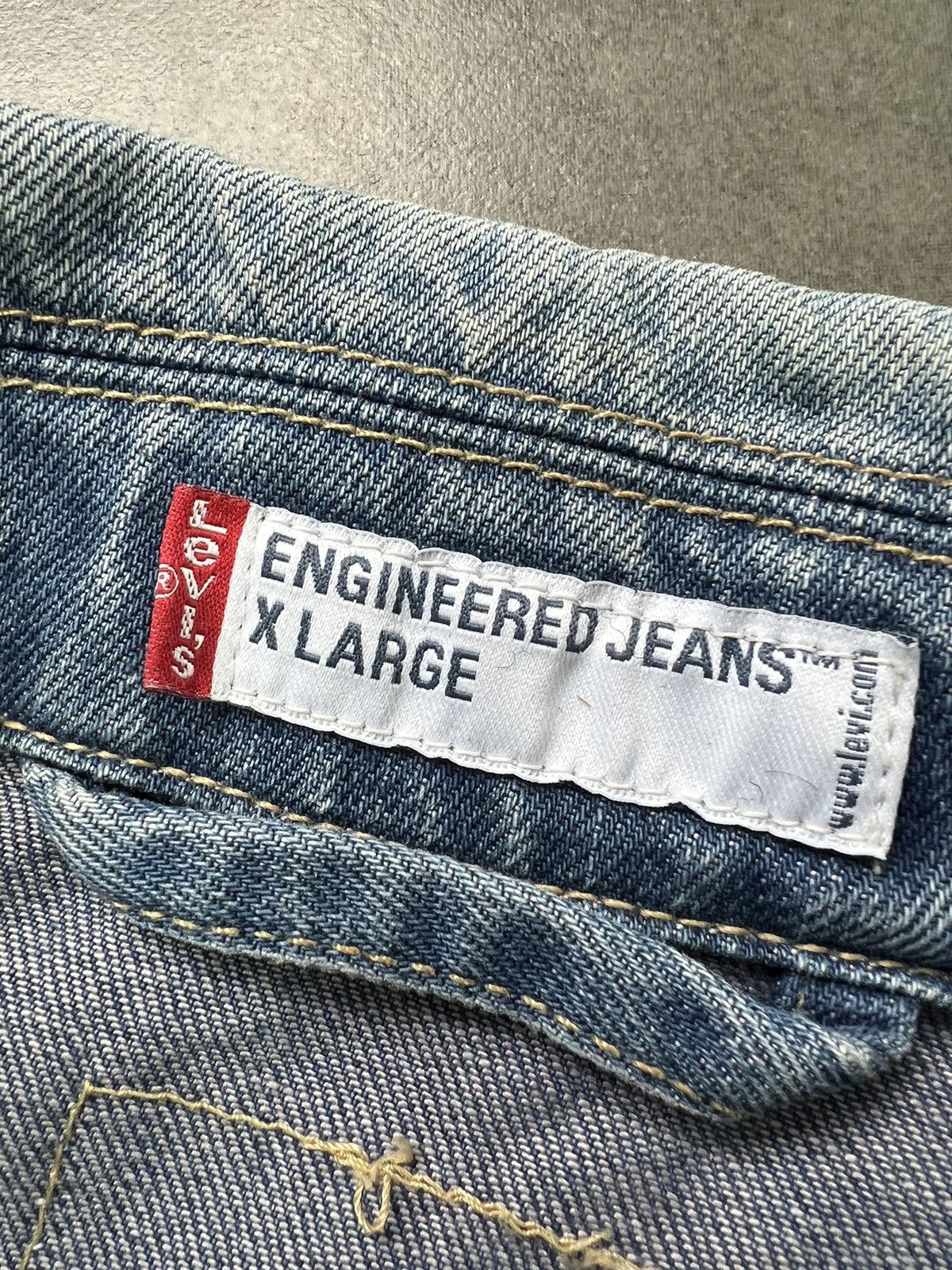 Levi's × Levi's Vintage Clothing × Vintage Levis Engineered Jeans Snap Button Denim Jacket Size US XL / EU 56 / 4 - 5 Thumbnail