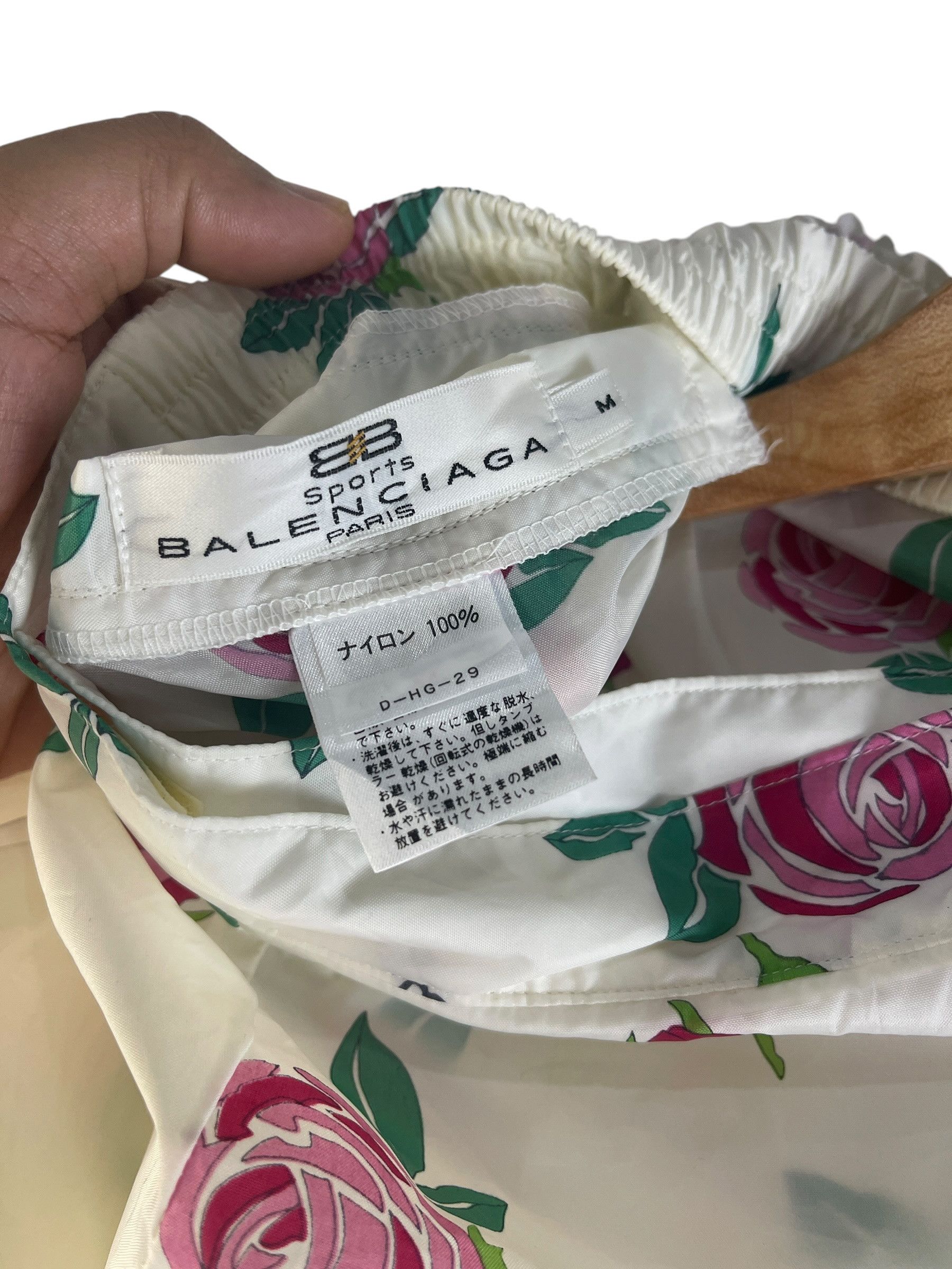 Balenciaga Vintage Balenciaga Sports Floral Wrap Skirt BB Logo Nylon Size 28" / US 6 / IT 42 - 12 Thumbnail