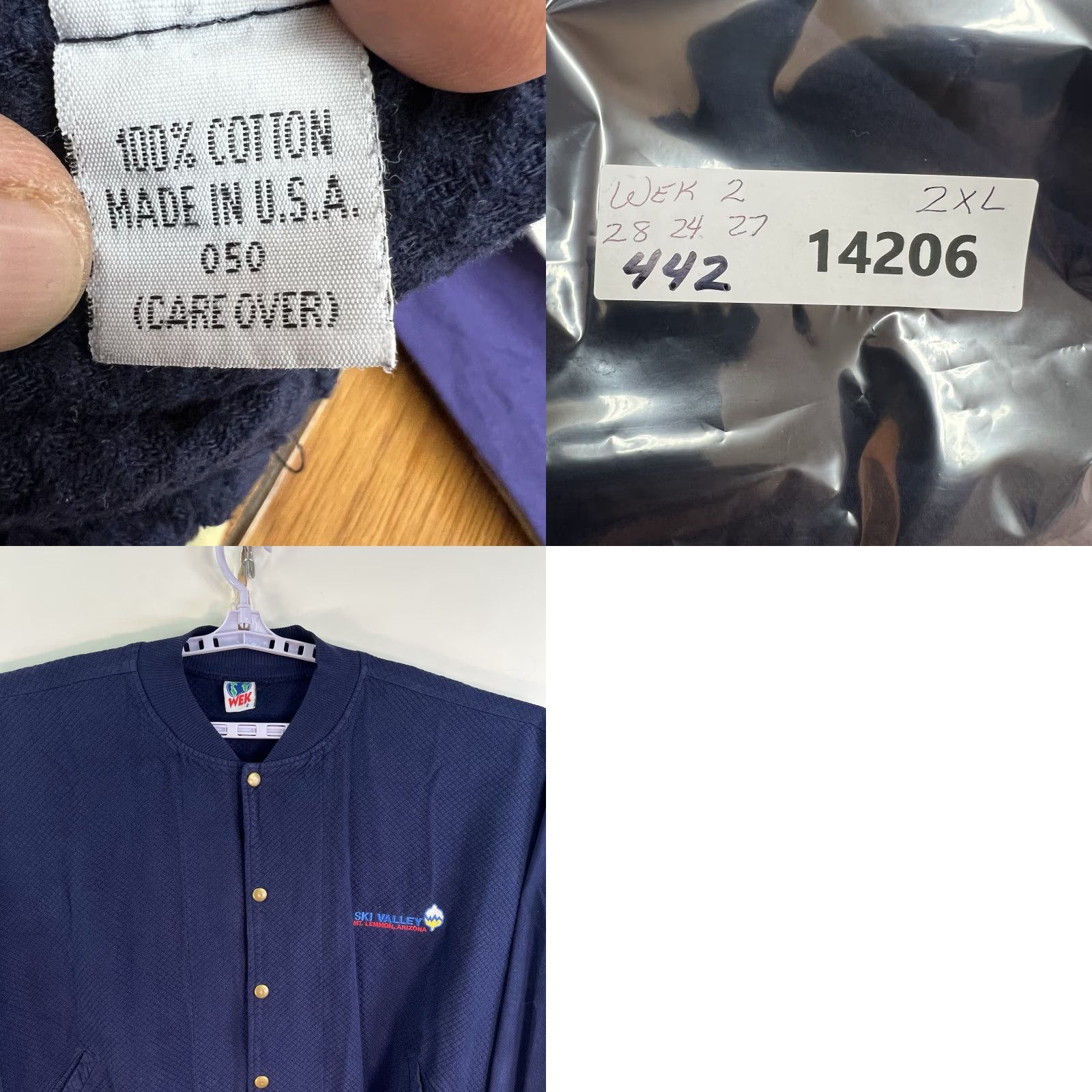 Vintage VINTAGE WEK Men’s Sweater Cardigan 2XL Long Sleeve Knit Geometric Pattern Blue Ski Vintage Size US XXL / EU 58 / 5 - 8 Thumbnail