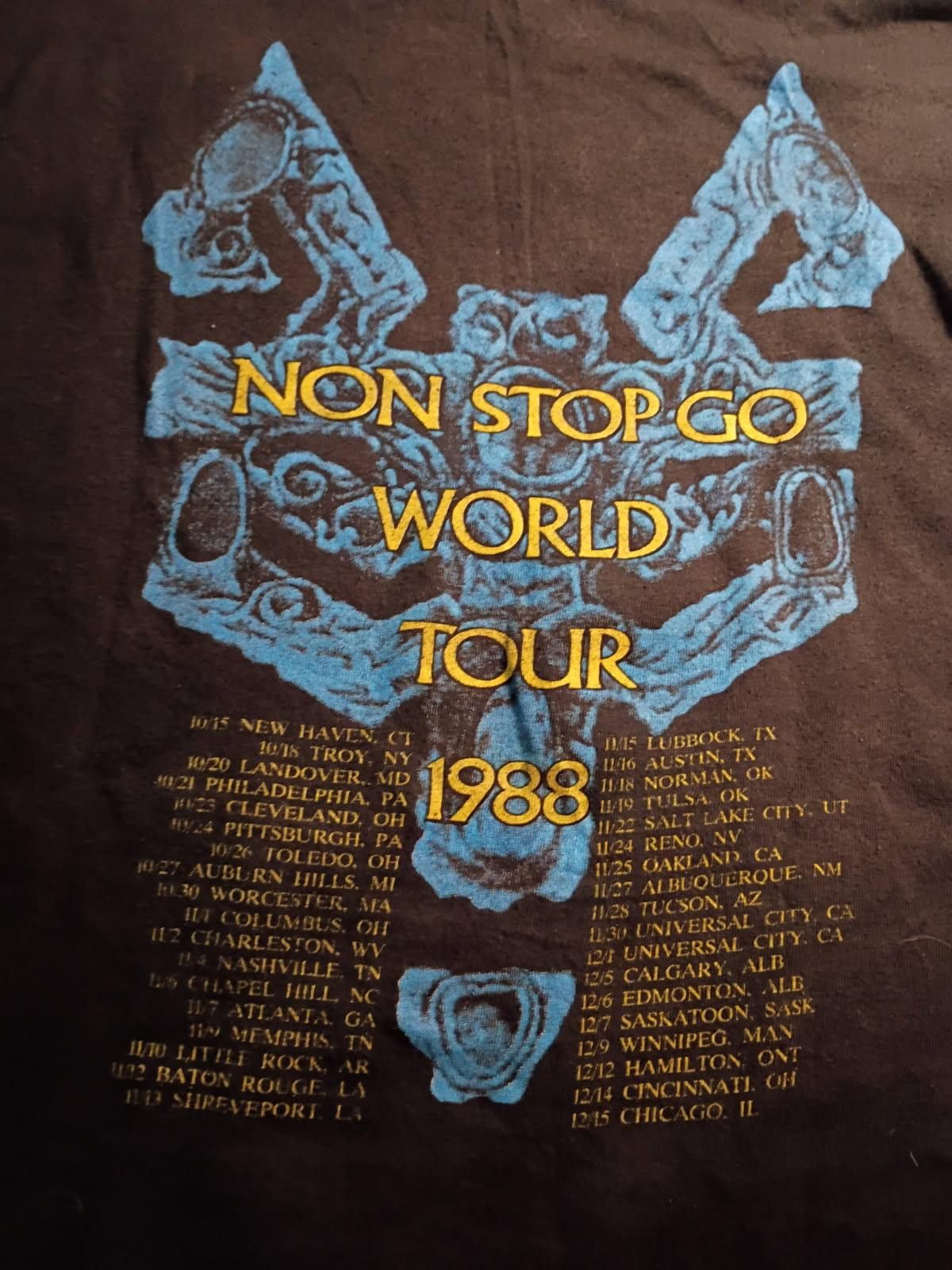 Other Robert Plant 1988 Non Stop Go World Tour T-Shirt Size US L / EU 52-54 / 3 - 6 Thumbnail