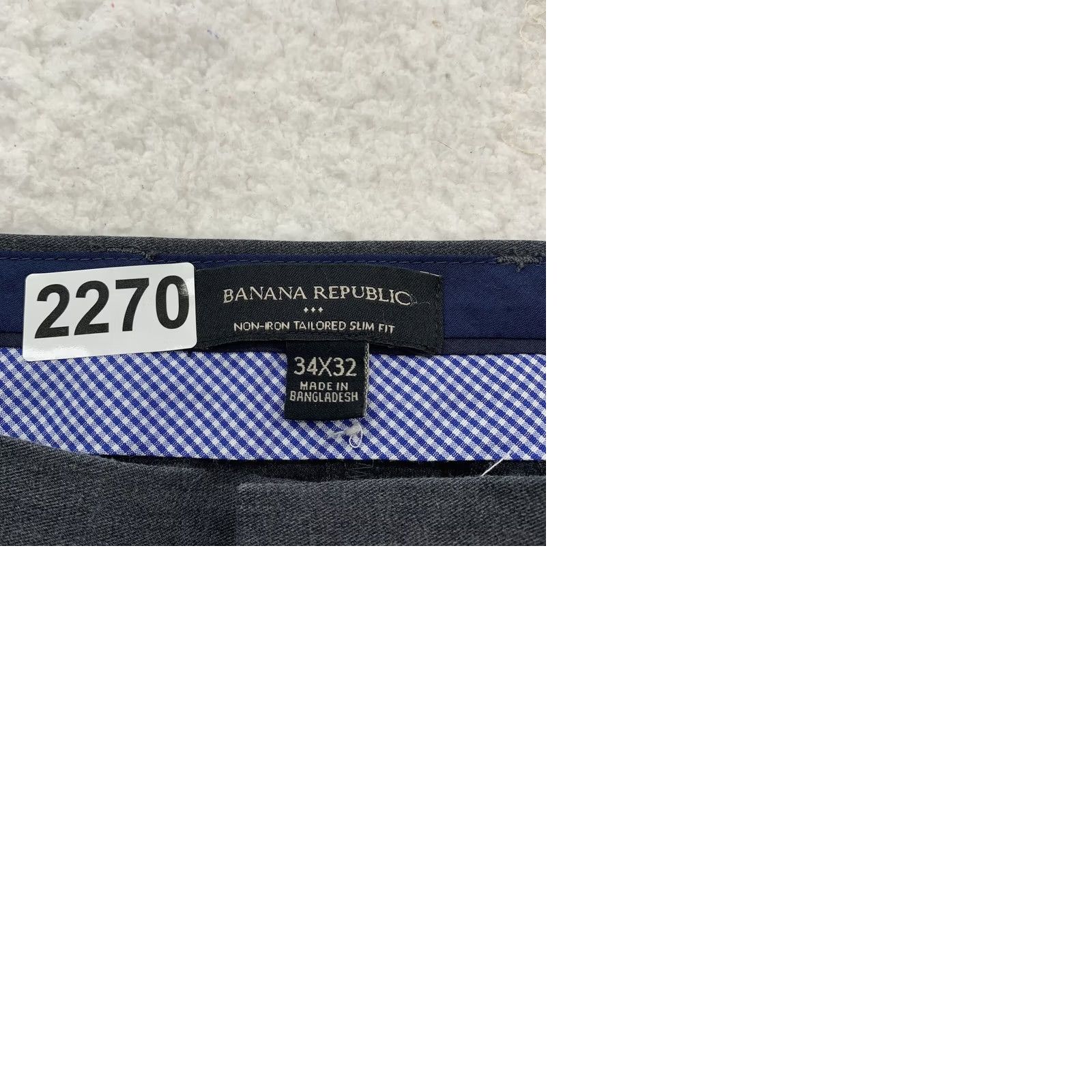 Banana Republic Banana Republic Gray Dress Pants Mens 34x31 Non Iron Slim Fit Trousers Office Preppy Size US 34 / EU 50 - 9 Thumbnail