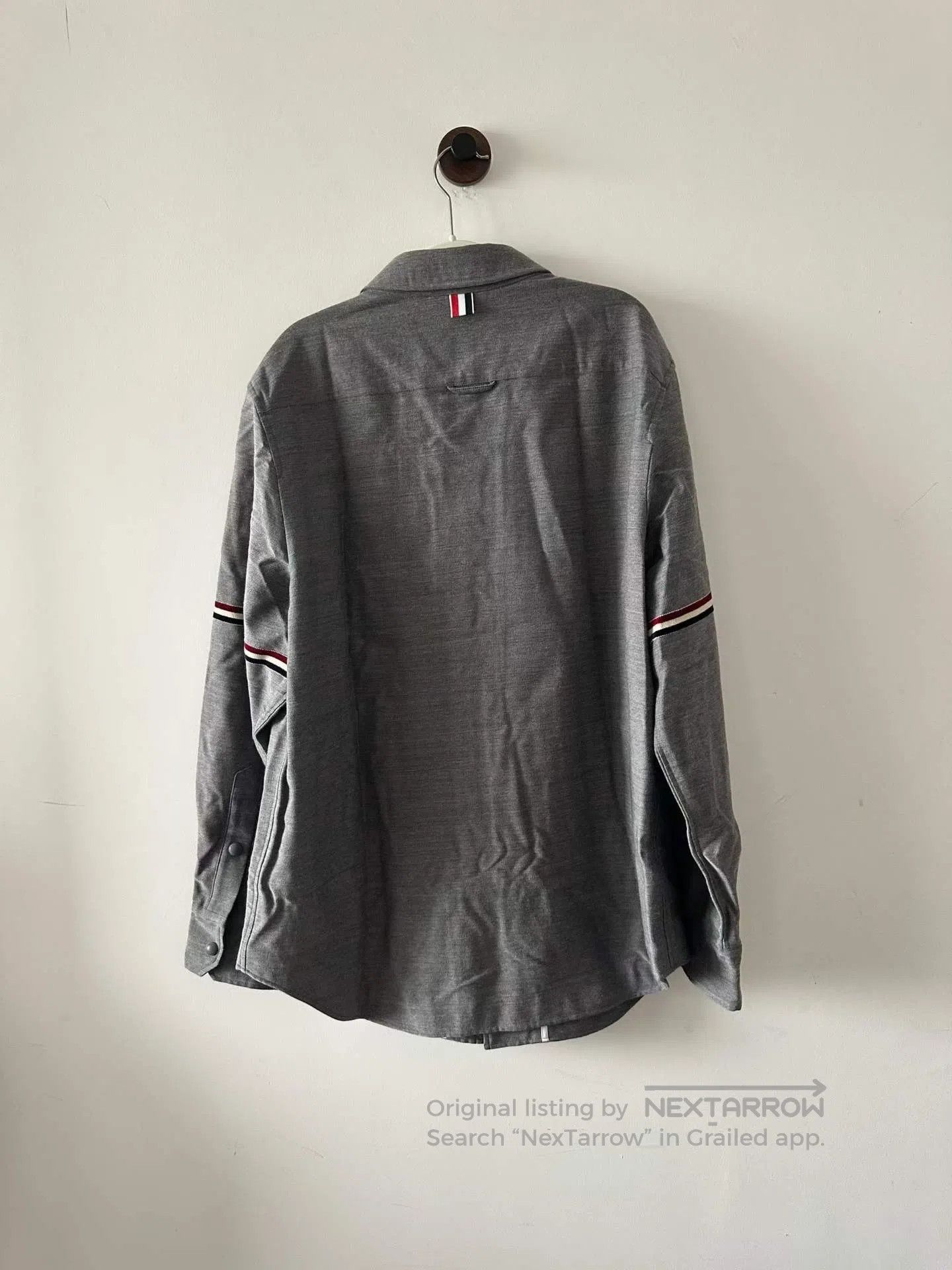Thom Browne Thom Browne Wool Double Sleeve Logo Shirt Jacket| Size US L / EU 52-54 / 3 - 2 Thumbnail