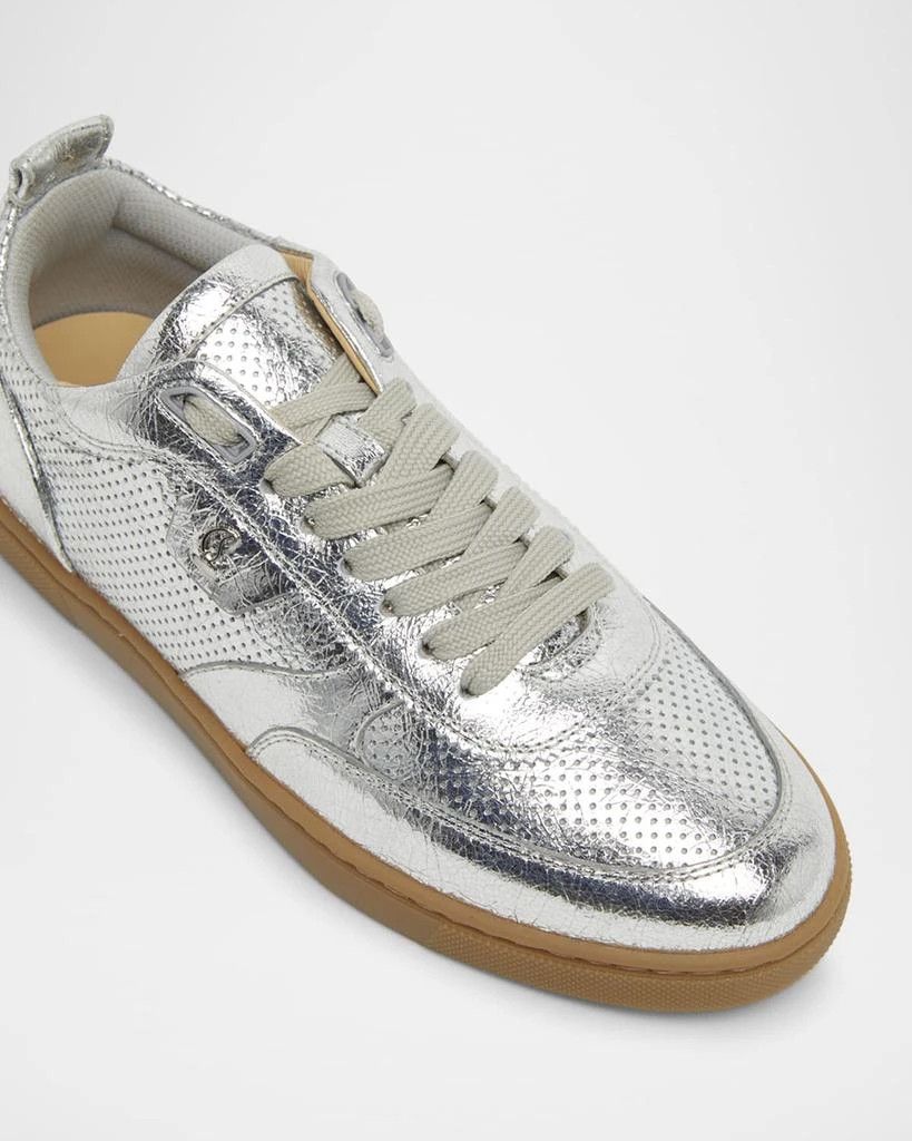 Christian Louboutin os11x0126 Tutti Rui Donna Metallic Sneakers in Silver Size US 9 / EU 42 - 3 Thumbnail