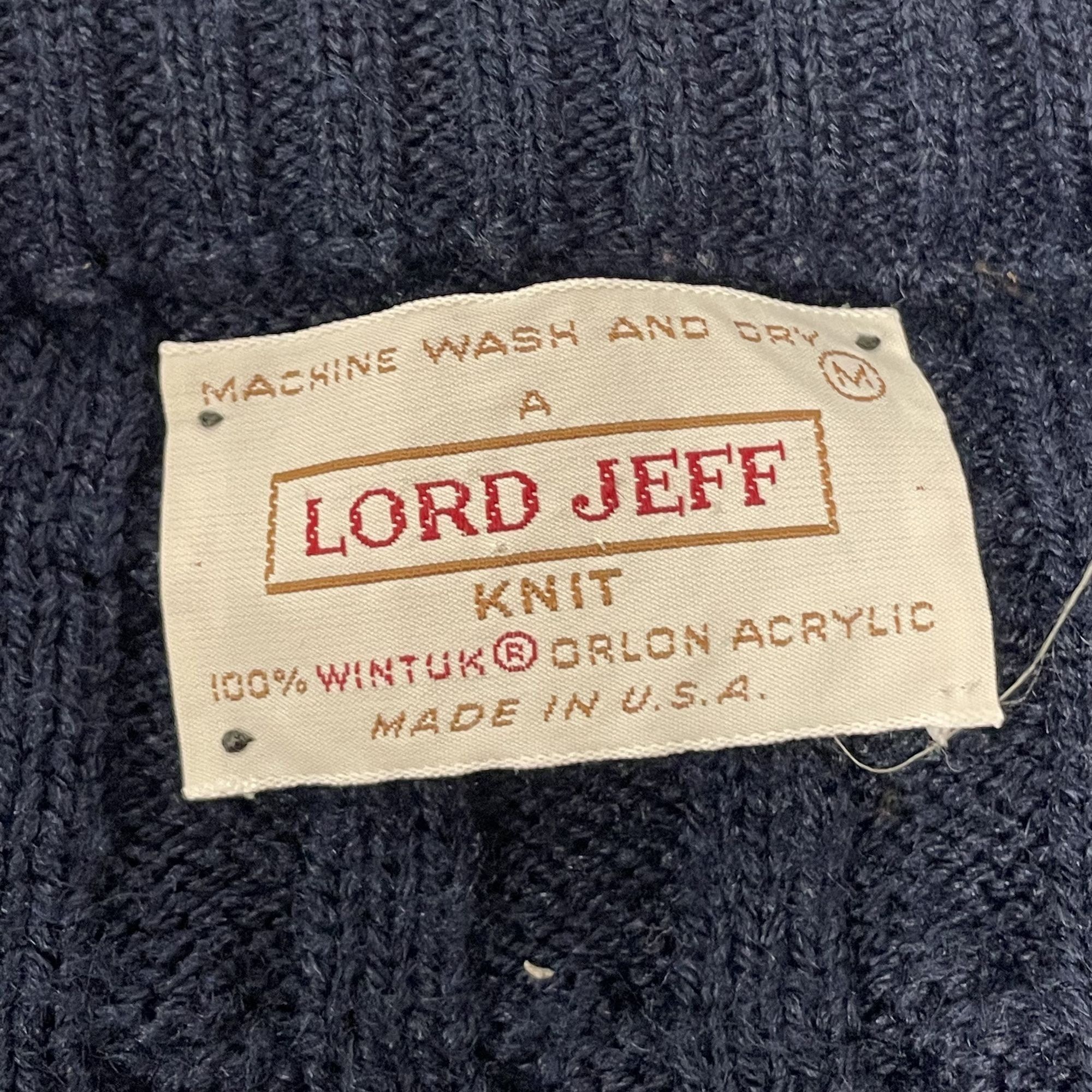 Other Vtg Lord Jeff Chunky CABLE KNIT V Neck Sweater Vest Size US M / EU 48-50 / 2 - 4 Thumbnail