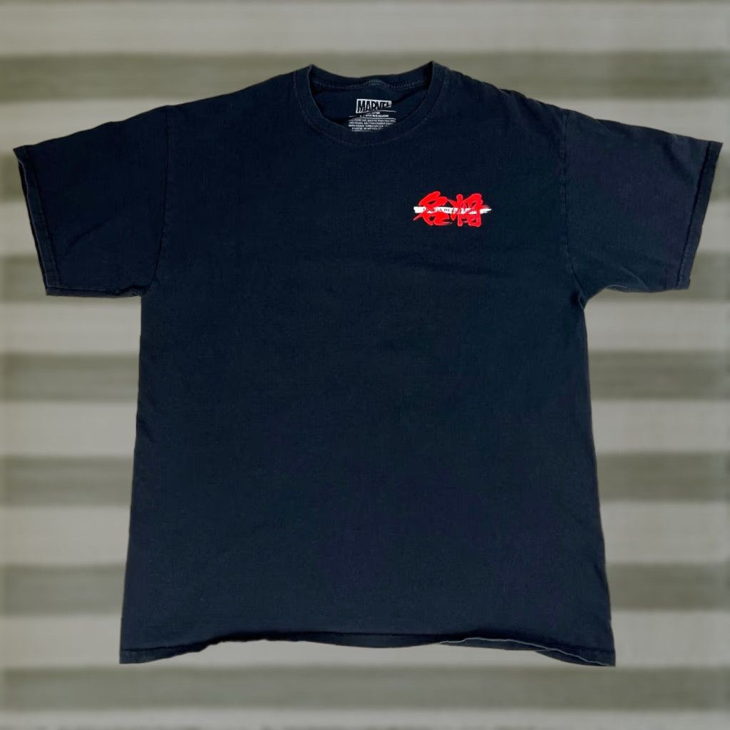 Vintage VINTAGE Marvel Tamashii Nations Bandai Manga Realization T-Shirt Double-Sided Sz L Mens Black 100% Cotton Short Sleeve Crew Neck Size US L / EU 52-54 / 3 - 1 Thumbnail