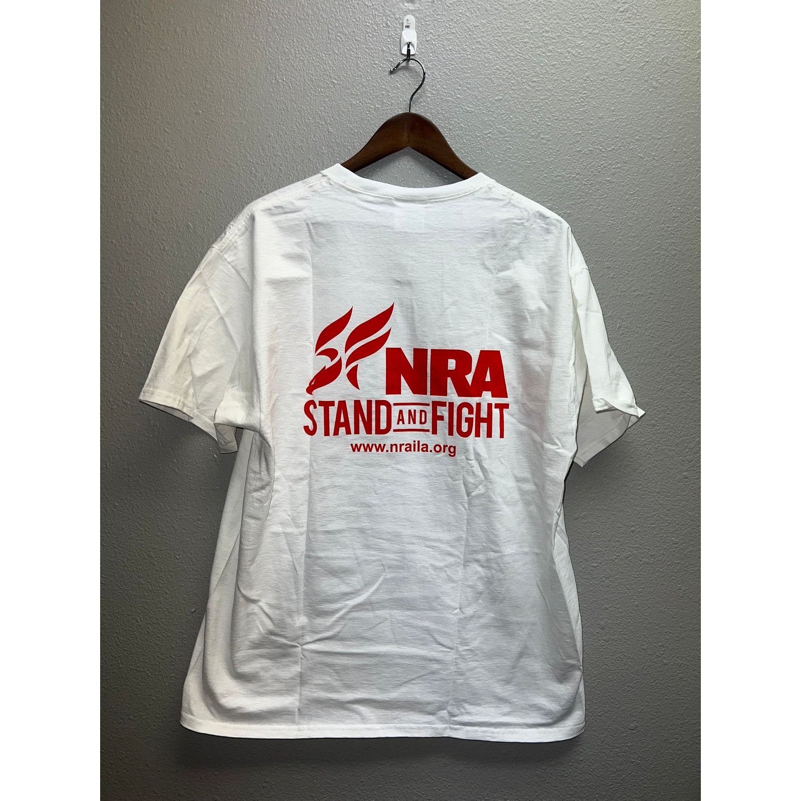 Port & Company NRA Shirt Stand & Fight NRAILA National Rifle White Tee XL Size US XL / EU 56 / 4 - 1 Thumbnail