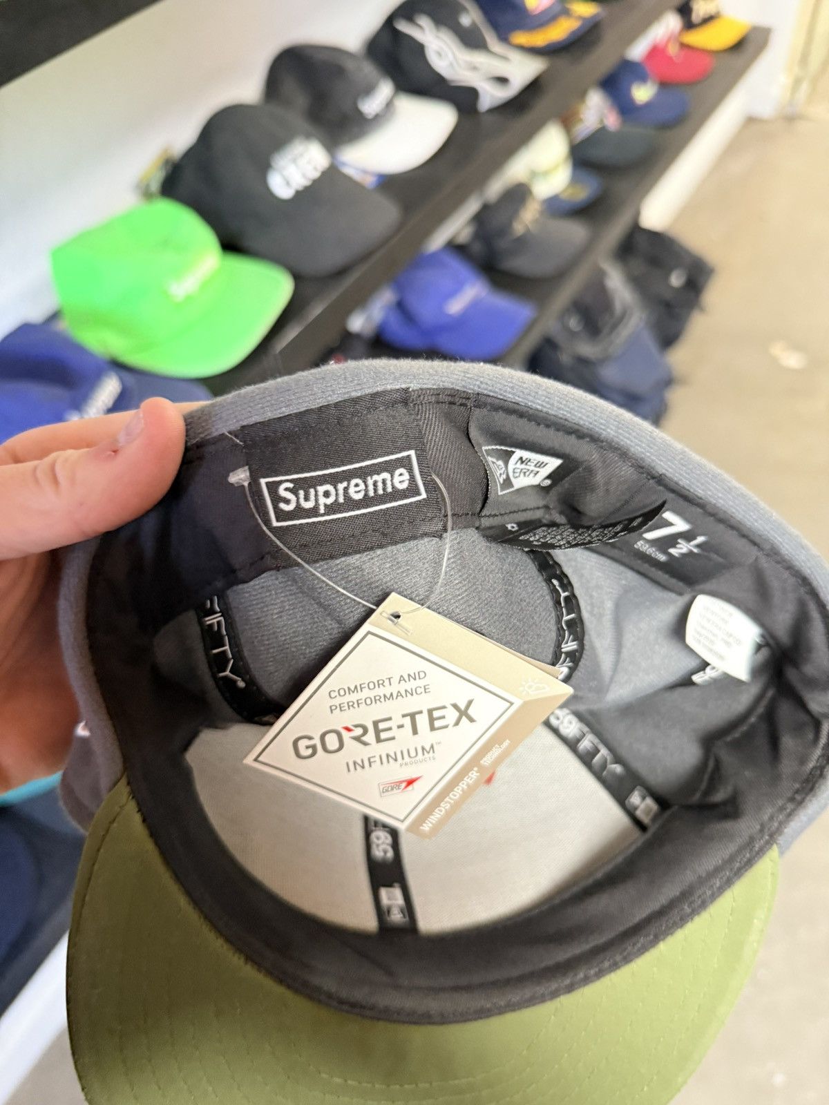 Supreme Supreme Green Fleece Hat Size ONE SIZE - 6 Thumbnail