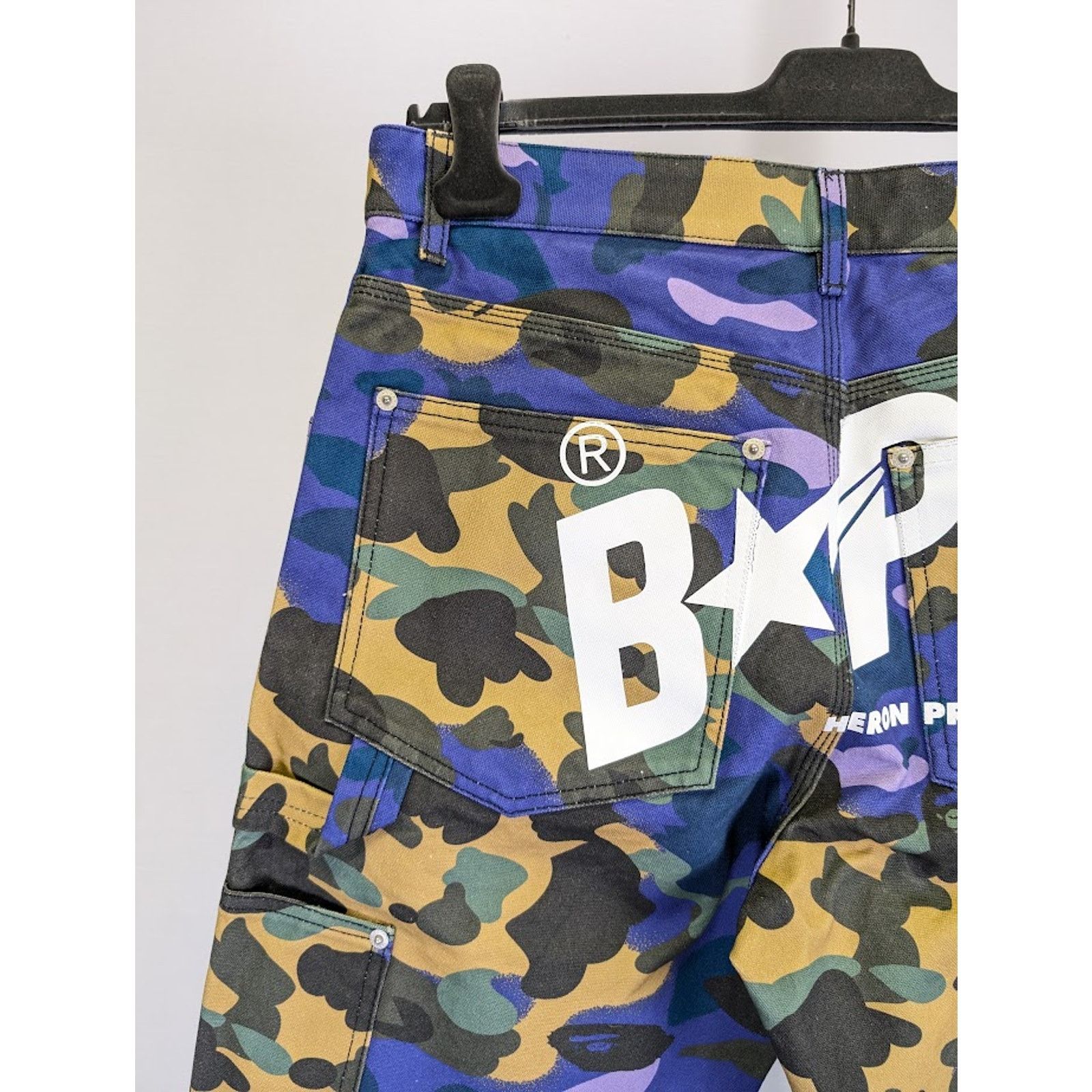 Bape × Heron Preston o1rshd1 Camou Worker Pant Camouflage in Multicolor Size US 32 / EU 48 - 15 Thumbnail