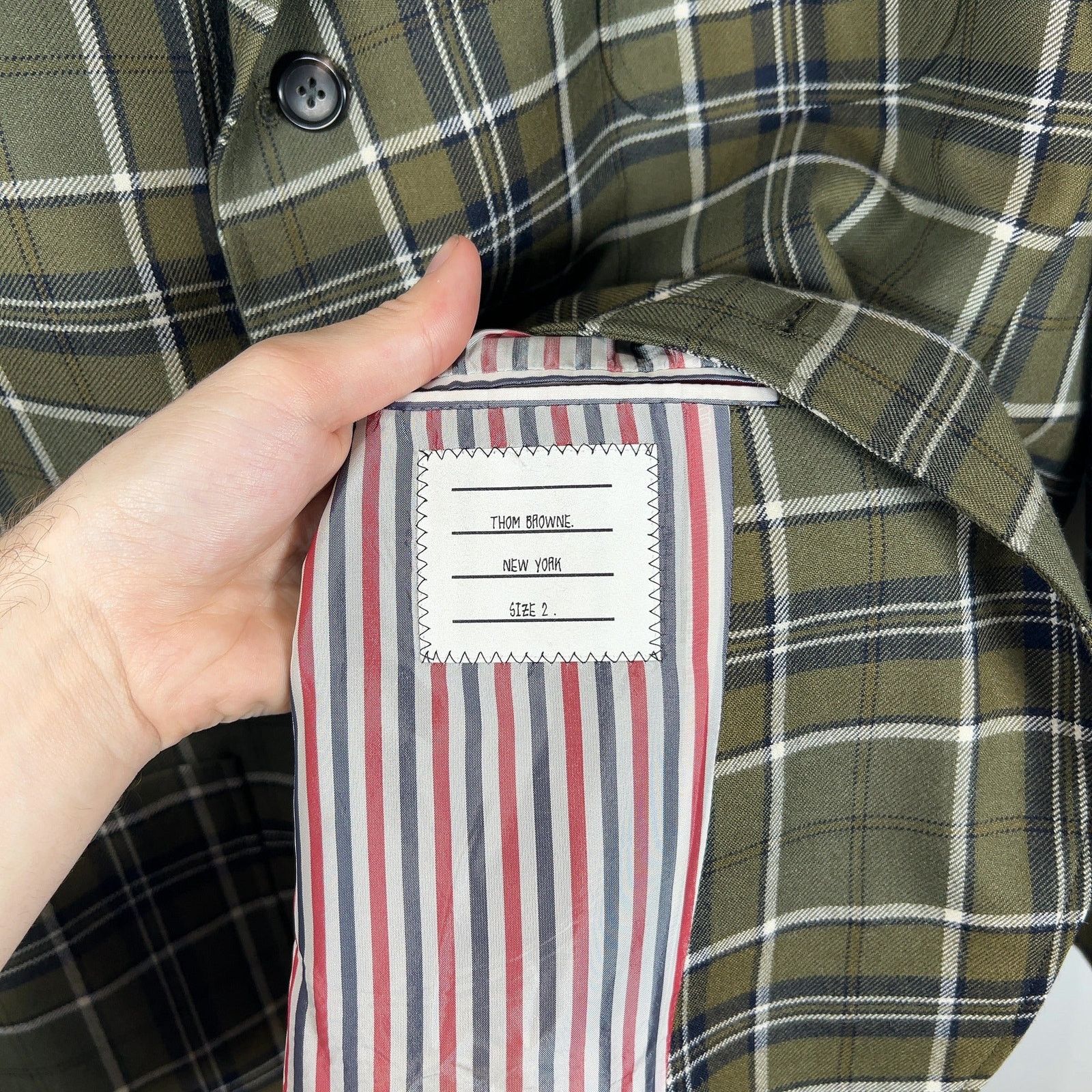 Thom Browne Thom Browne Multi-Pocket Plaid Peacoat Size US M / EU 48-50 / 2 - 11 Thumbnail