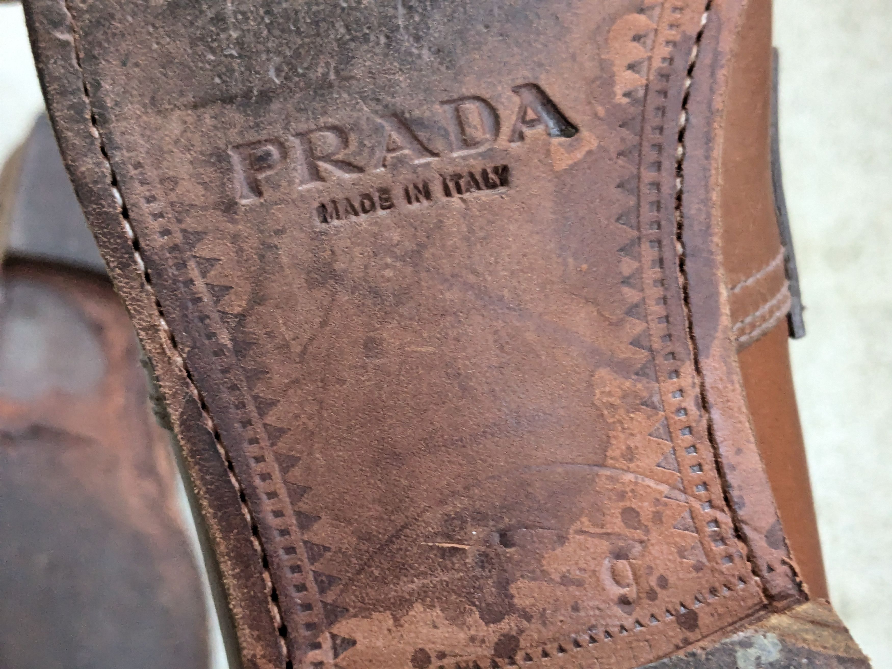 Prada Prada Penny Loafers Brown Leather 10 Slip Ons Italy Tan Size US 10 / EU 43 - 16 Thumbnail