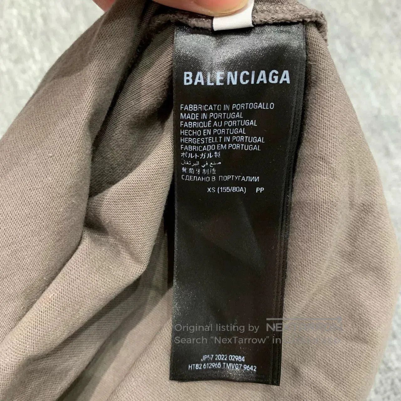 Balenciaga Balenciaga Brown Logo Short Sleeve XS. Size US XS / EU 42 / 0 - 5 Thumbnail
