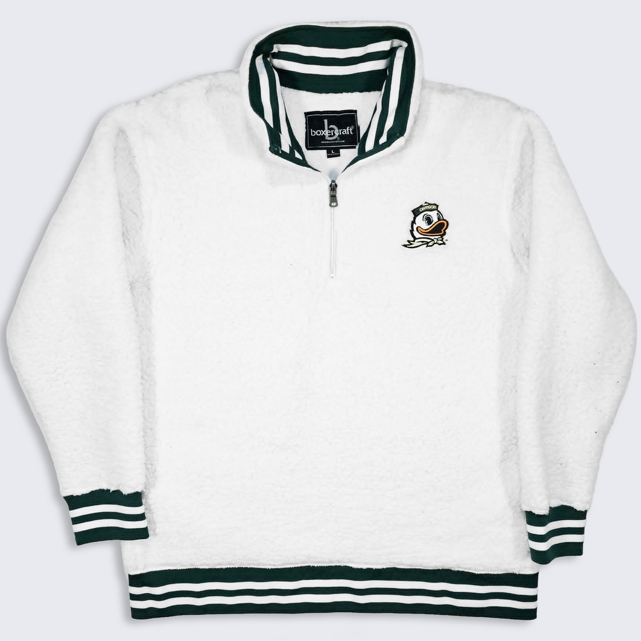 NCAA Oregon Ducks Banded Sherpa Pullover Jacket Fleece Sweatshirt Size US L / EU 52-54 / 3 - 1 Thumbnail