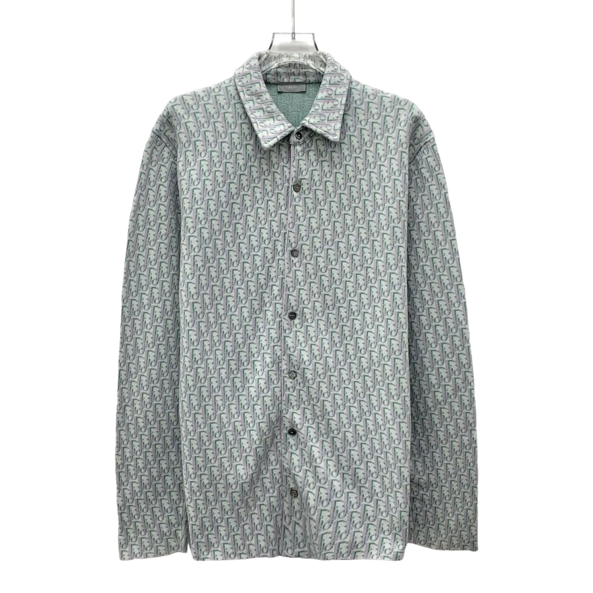 Dior Dior Oblique Jacquard Cotton Shirt S Size US S / EU 44-46 / 1 - 1 Thumbnail