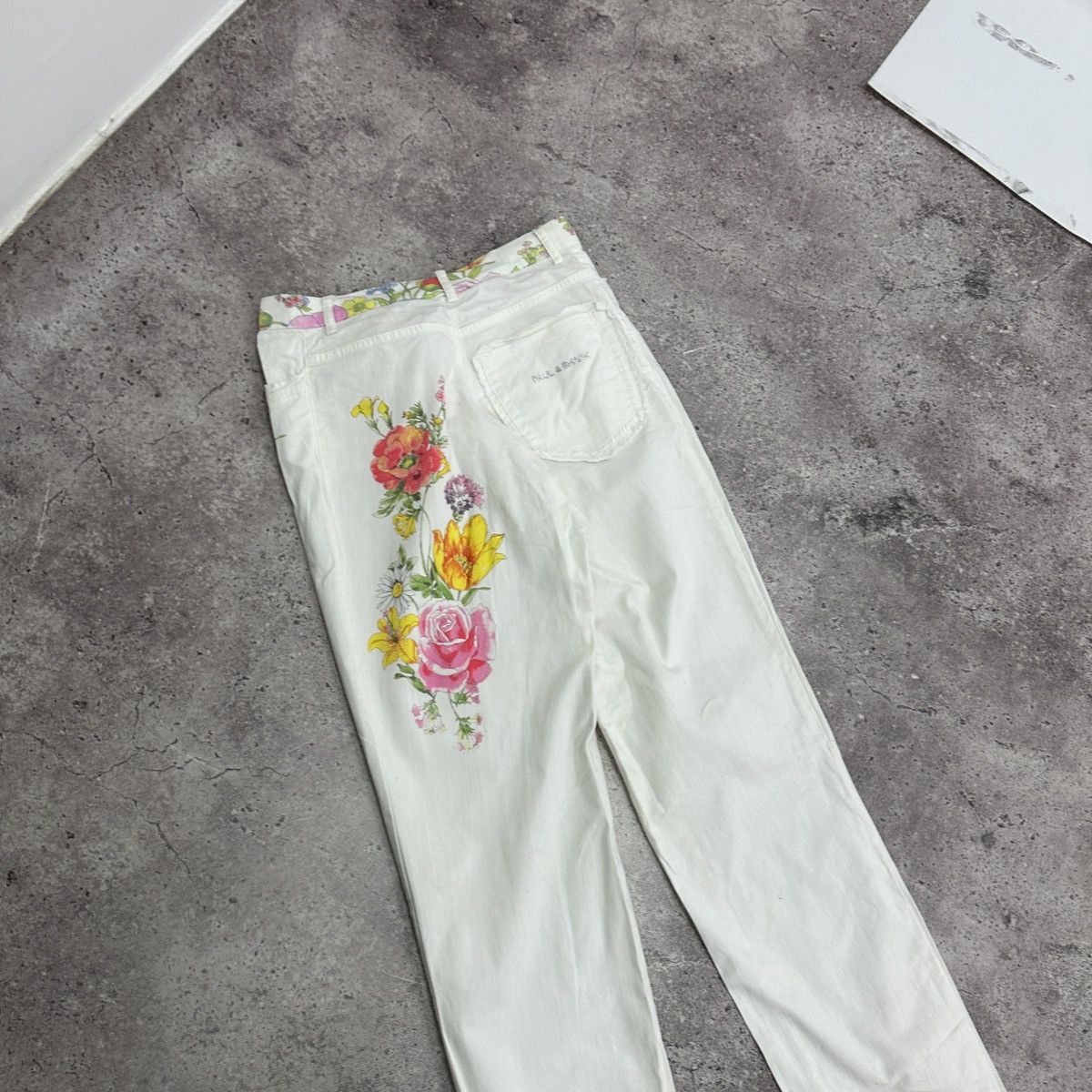 Paul & Shark Vintage 00s Paul & Shark Yachting Floral print jeans y2k og Size 30" / US 8 / IT 44 - 5 Thumbnail